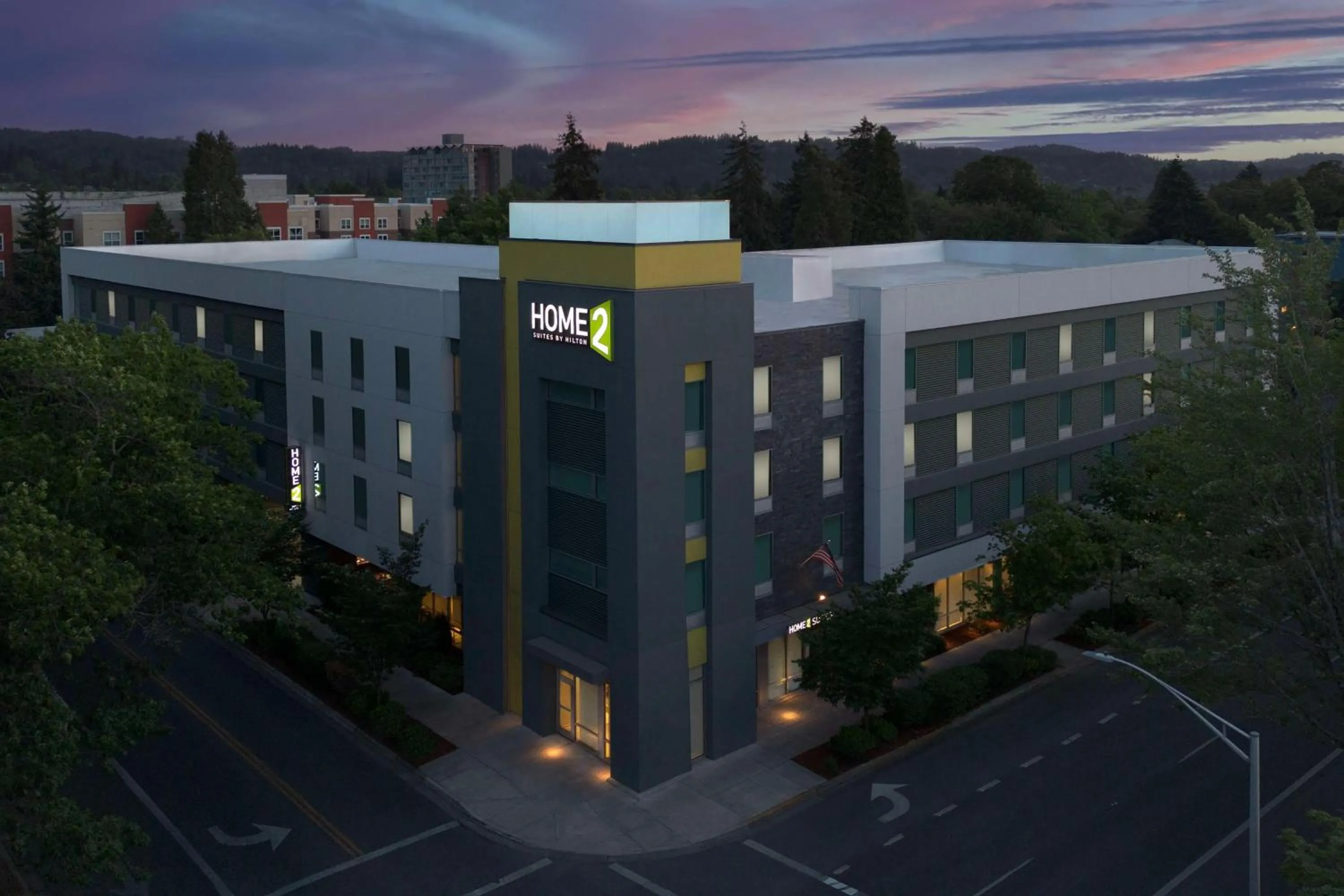 Property building in Home2 Suites by Hilton Eugene Downtown University Area