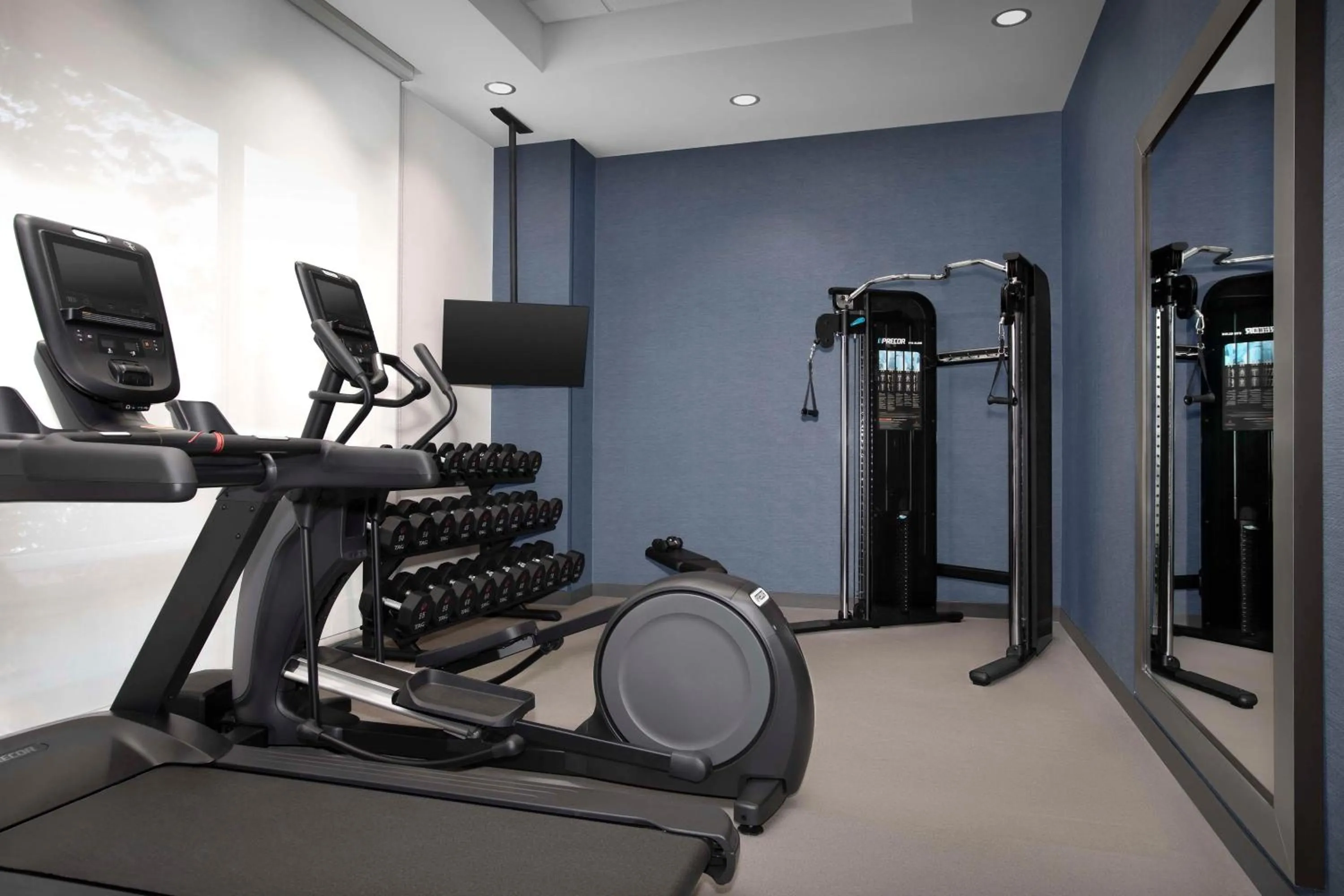 Fitness centre/facilities in Home2 Suites by Hilton Eugene Downtown University Area