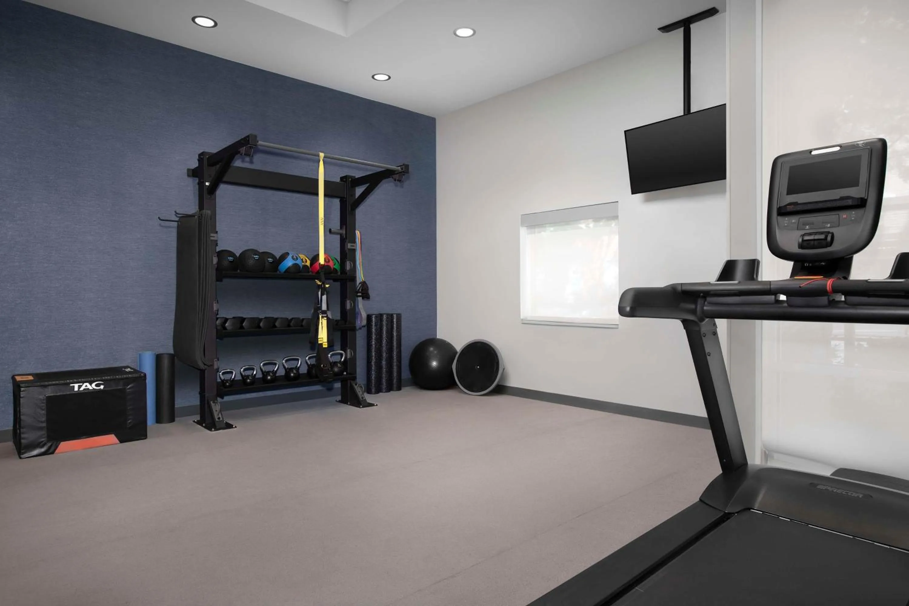 Fitness centre/facilities in Home2 Suites by Hilton Eugene Downtown University Area