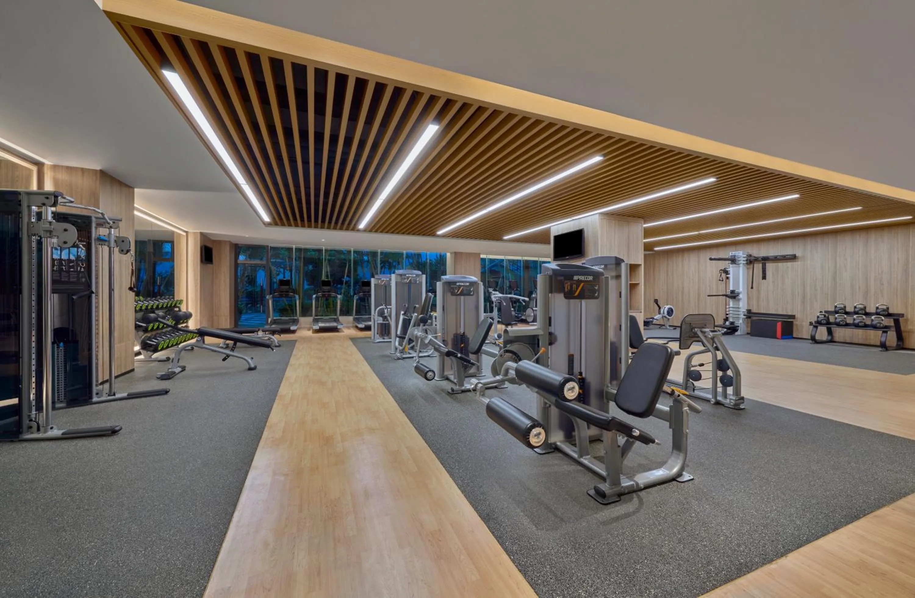 Fitness centre/facilities in Hilton Guangzhou Science City, Free Shuttle Bus during Canton Fair