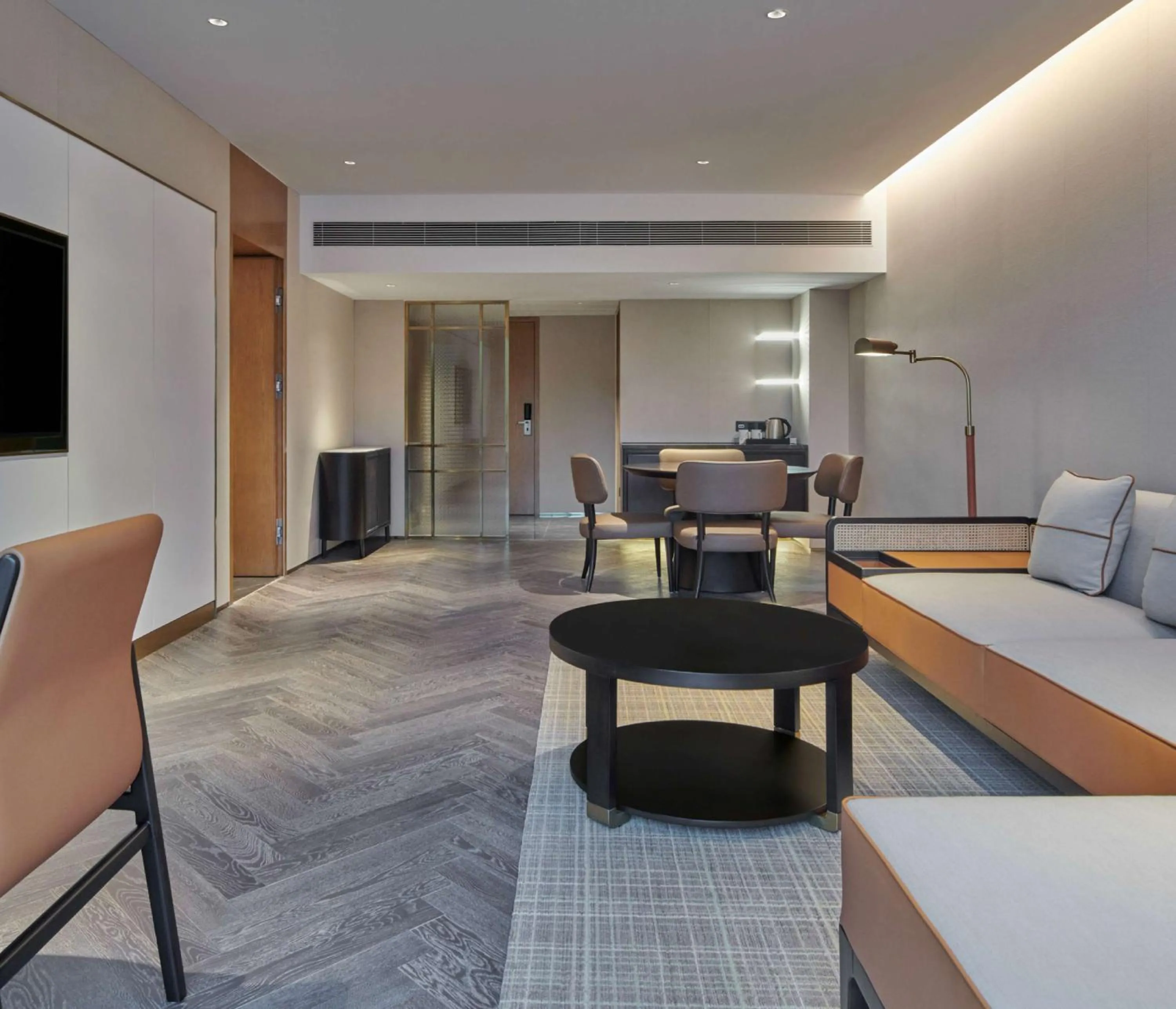 Living room in Hilton Guangzhou Science City, Free Shuttle Bus during Canton Fair