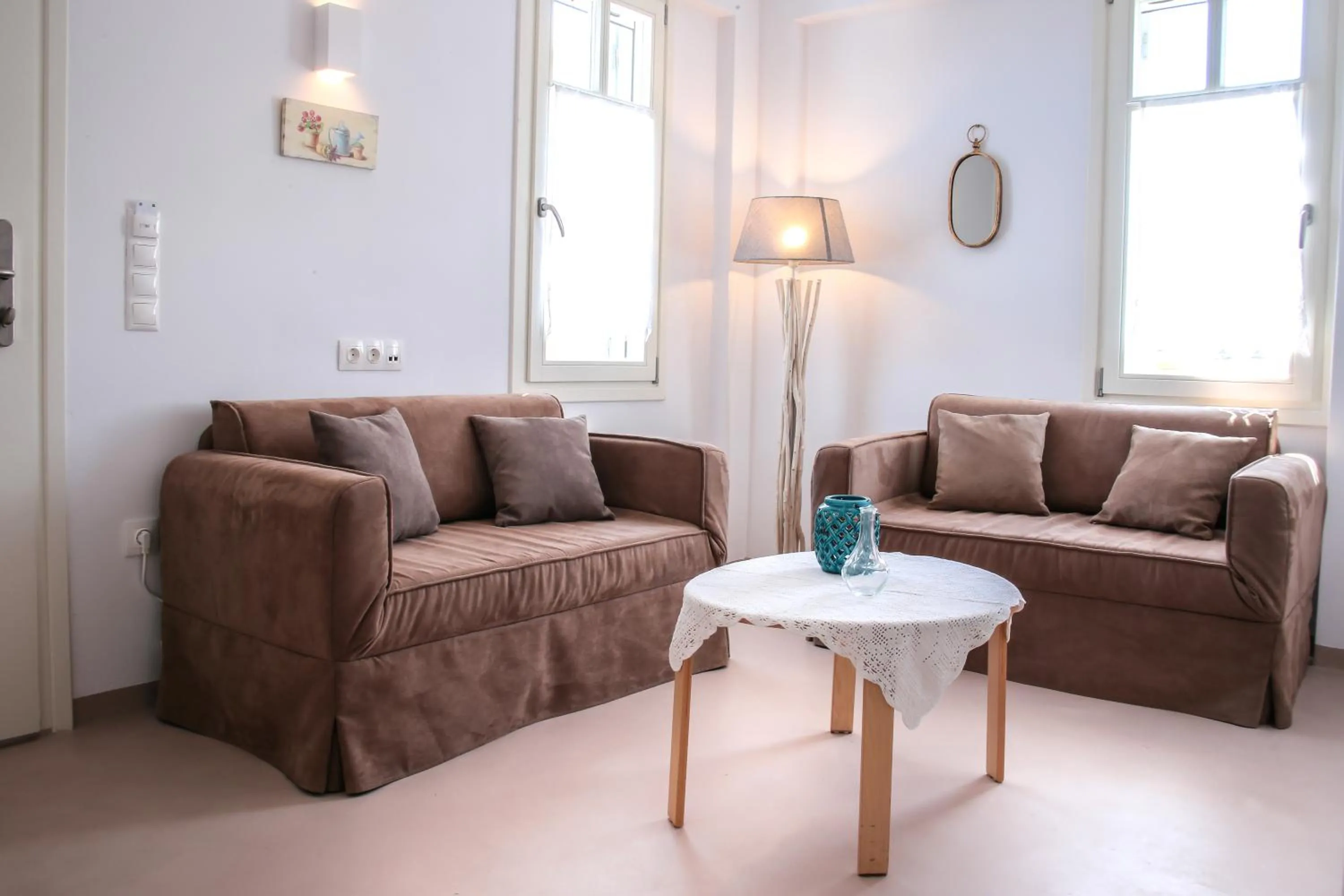 Seating area in Anemomiloi Andros