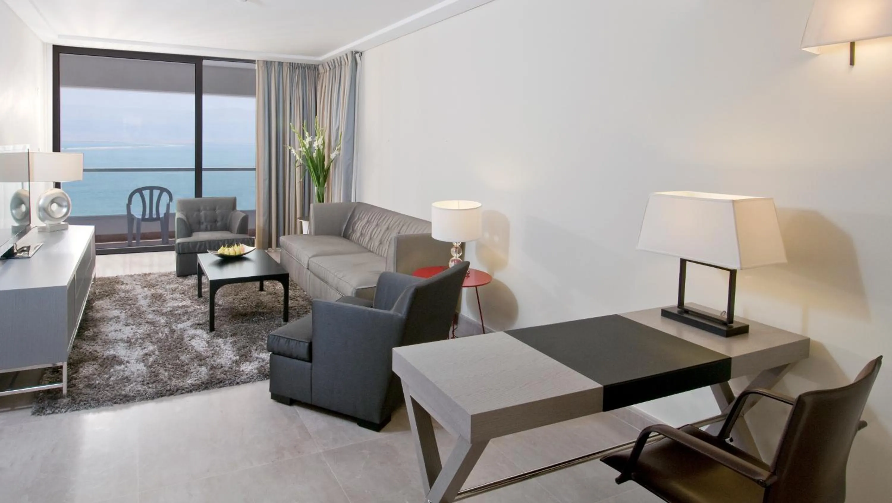 Living room in Vert Dead Sea by AFI Hotels