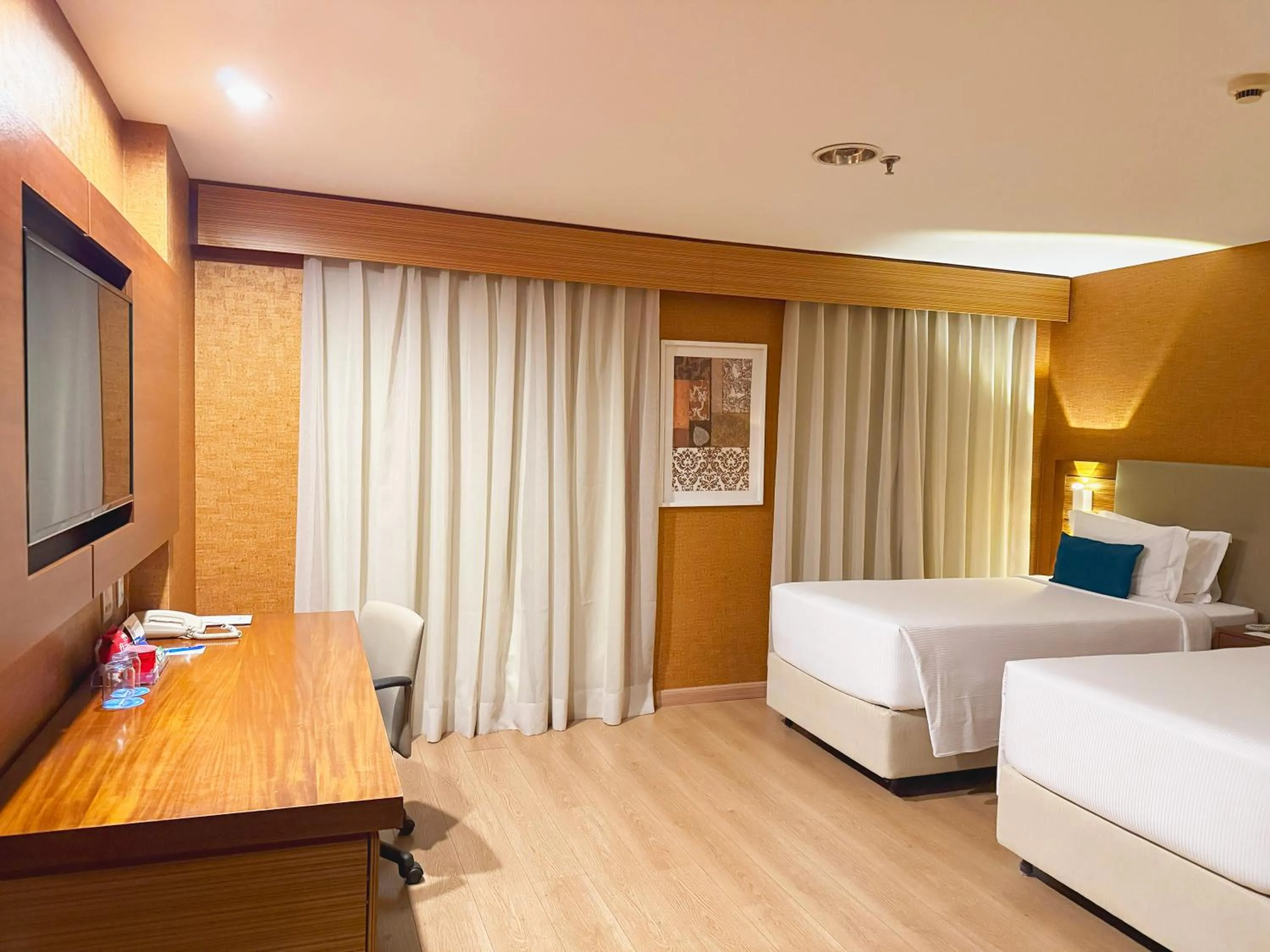 Bed in Wyndham Sao Paulo Ibirapuera Convention Plaza