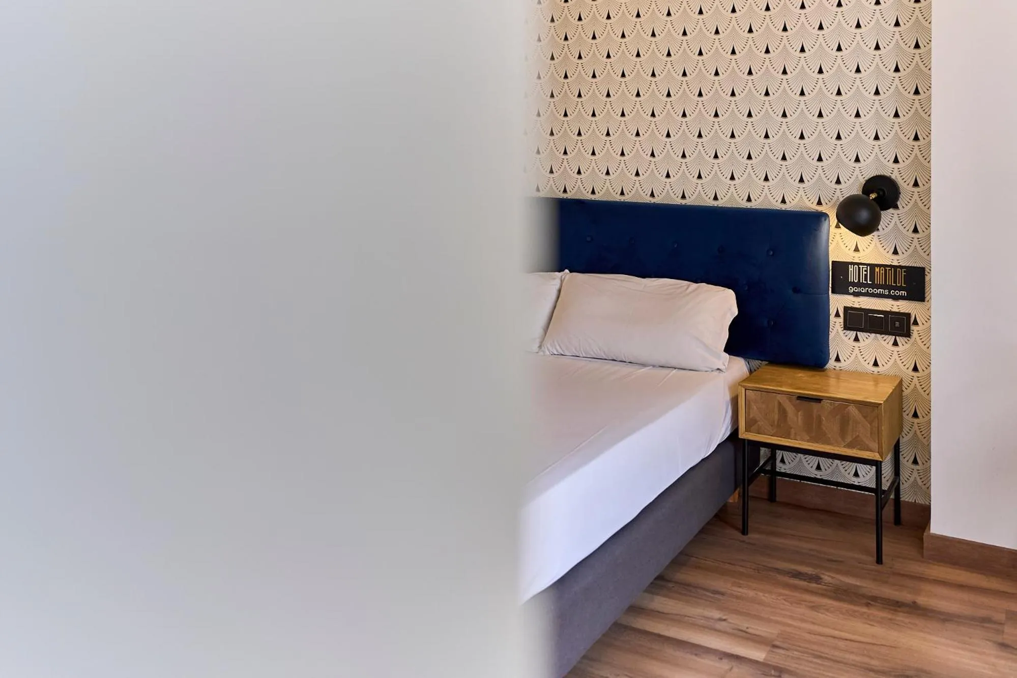 Decorative detail, Bed in Hotel Matilde by gaiarooms