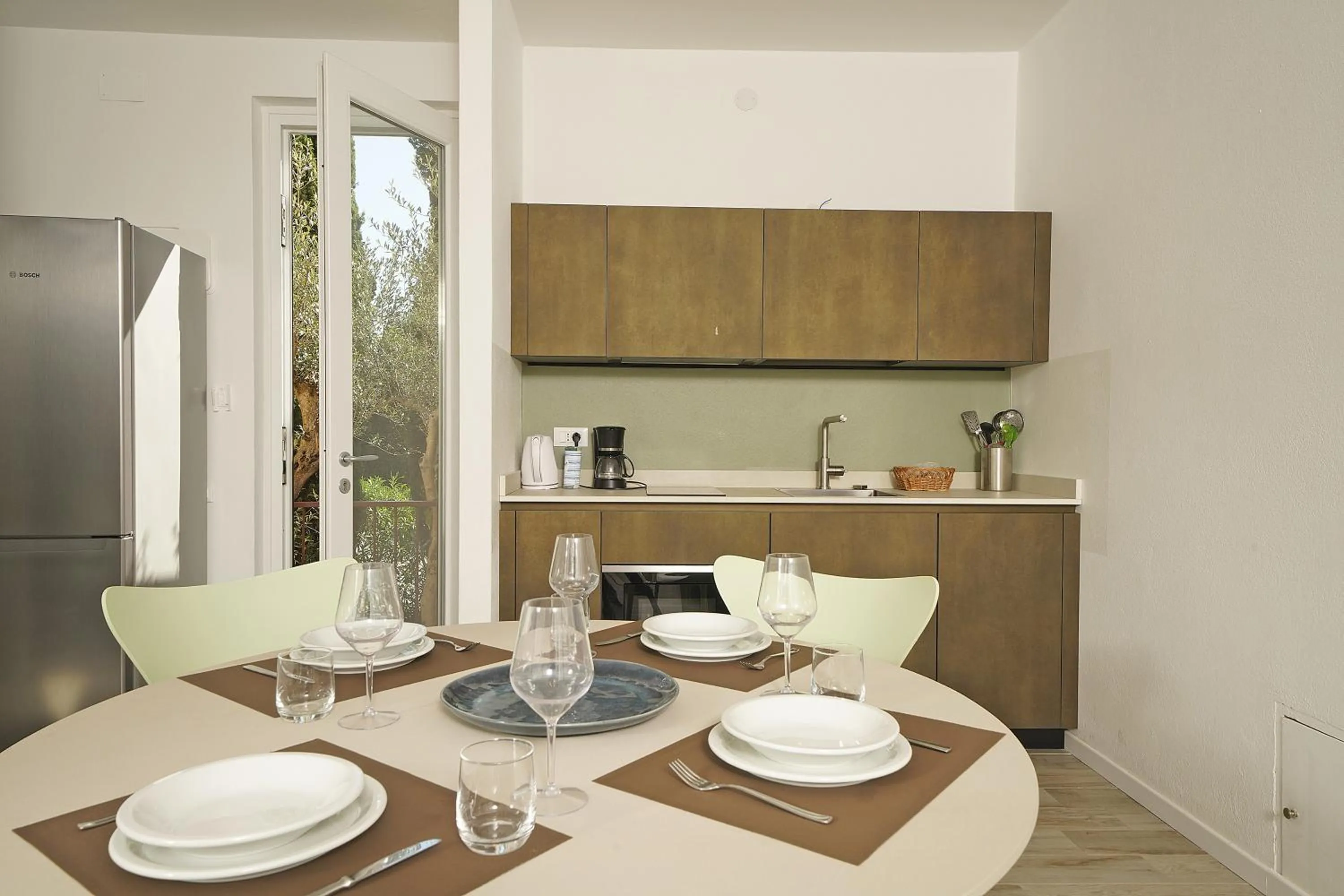 Kitchen or kitchenette in Appartamenti Pratone