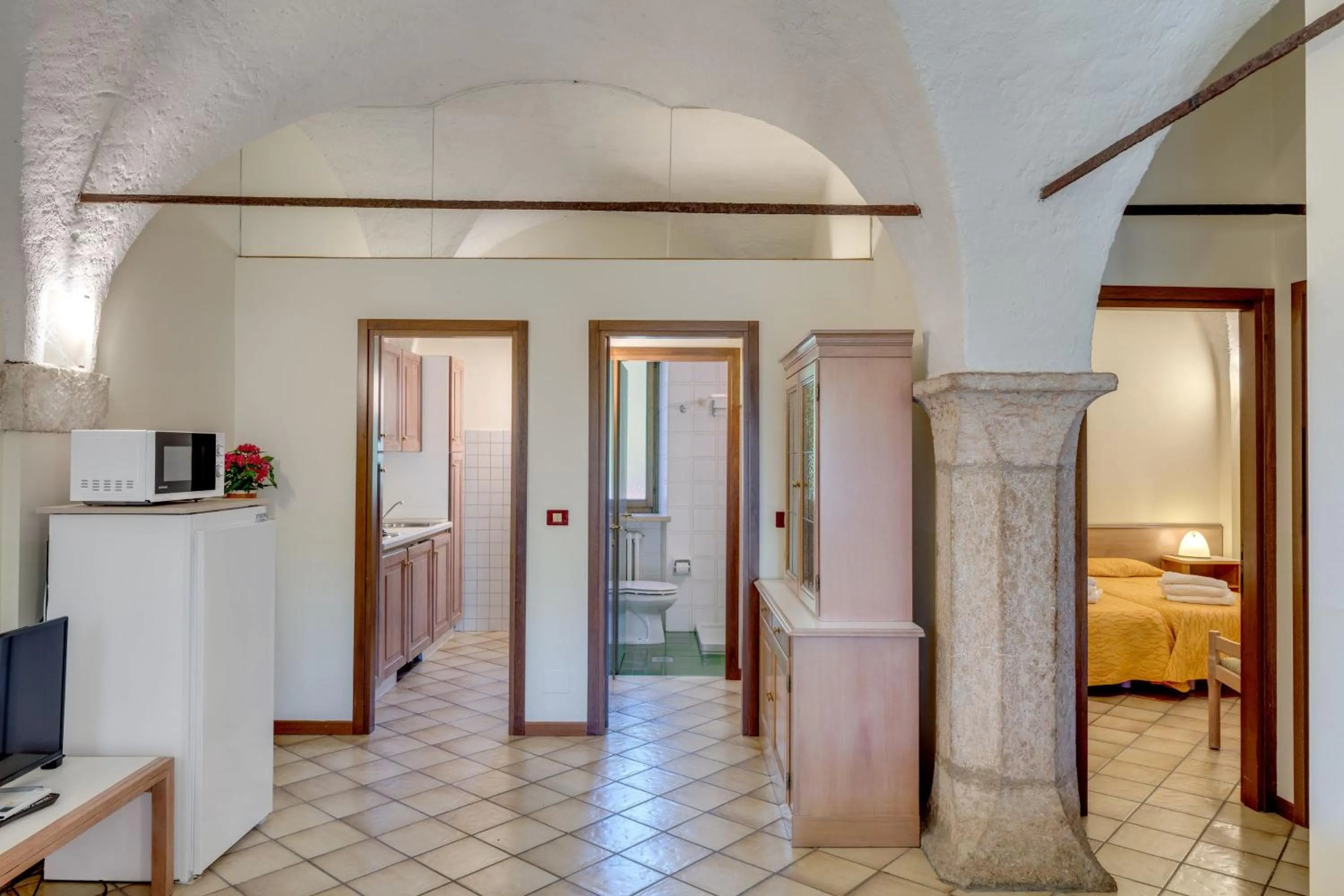 Living room, Bed in Residence La Filanda