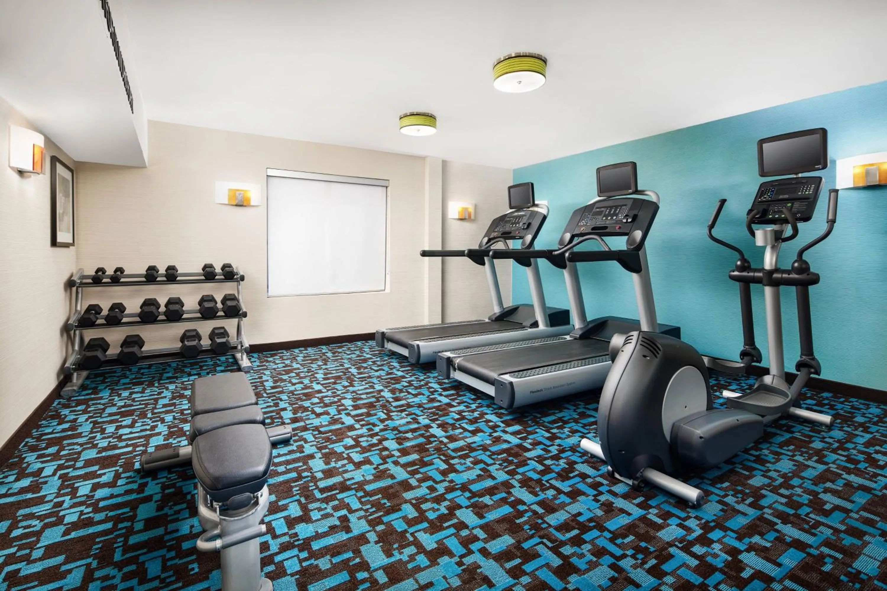 Fitness centre/facilities in Fairfield Inn and Suites by Marriott Plainville