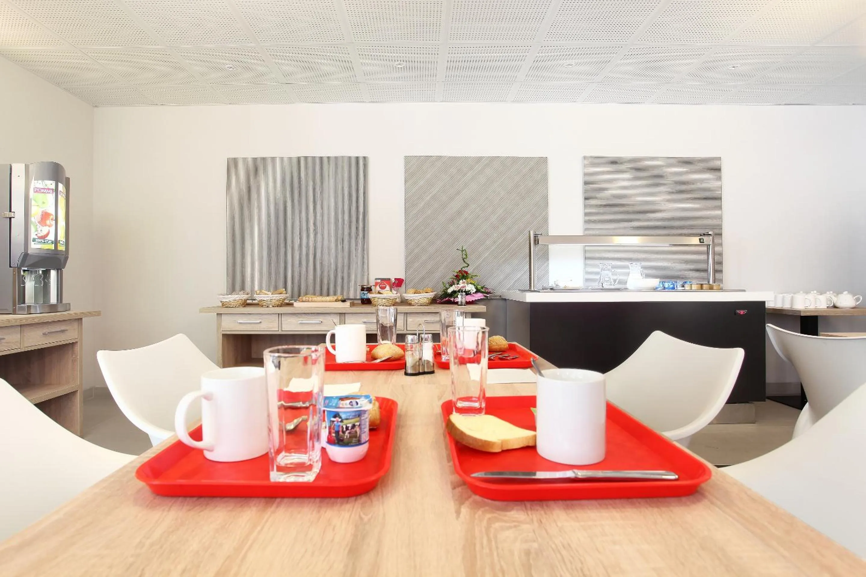 Continental breakfast in Appart Hotel Odalys City Marseille Le Dôme