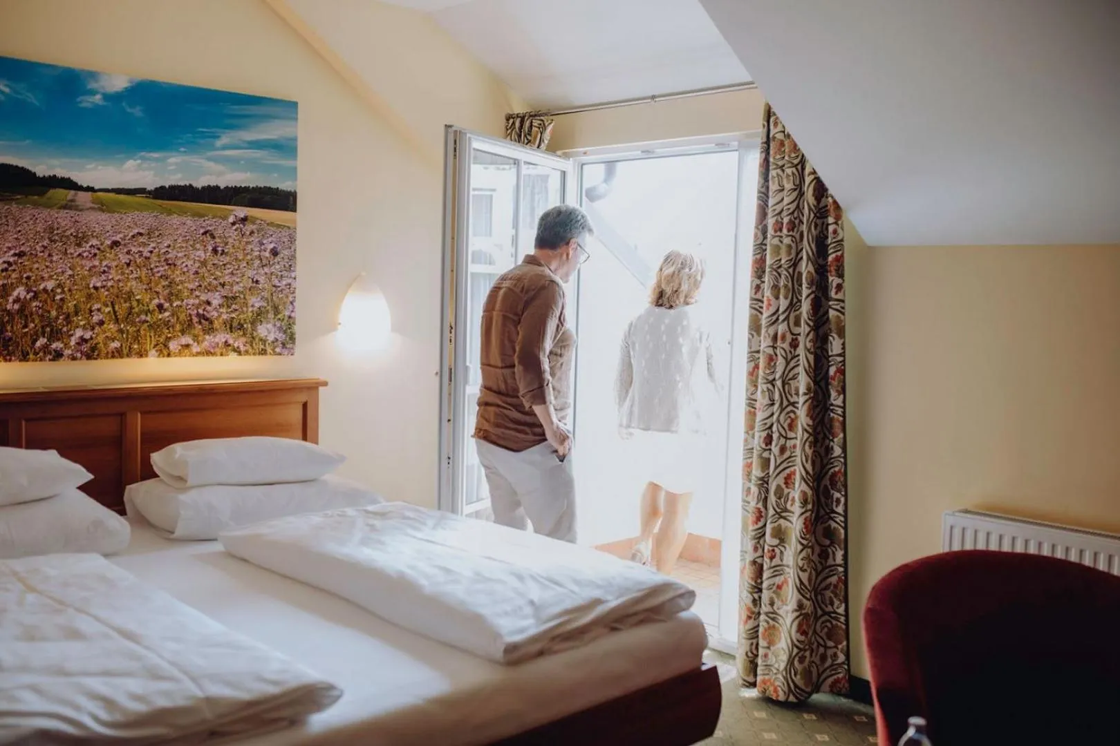 Bed in Hotel & Restaurant Stern