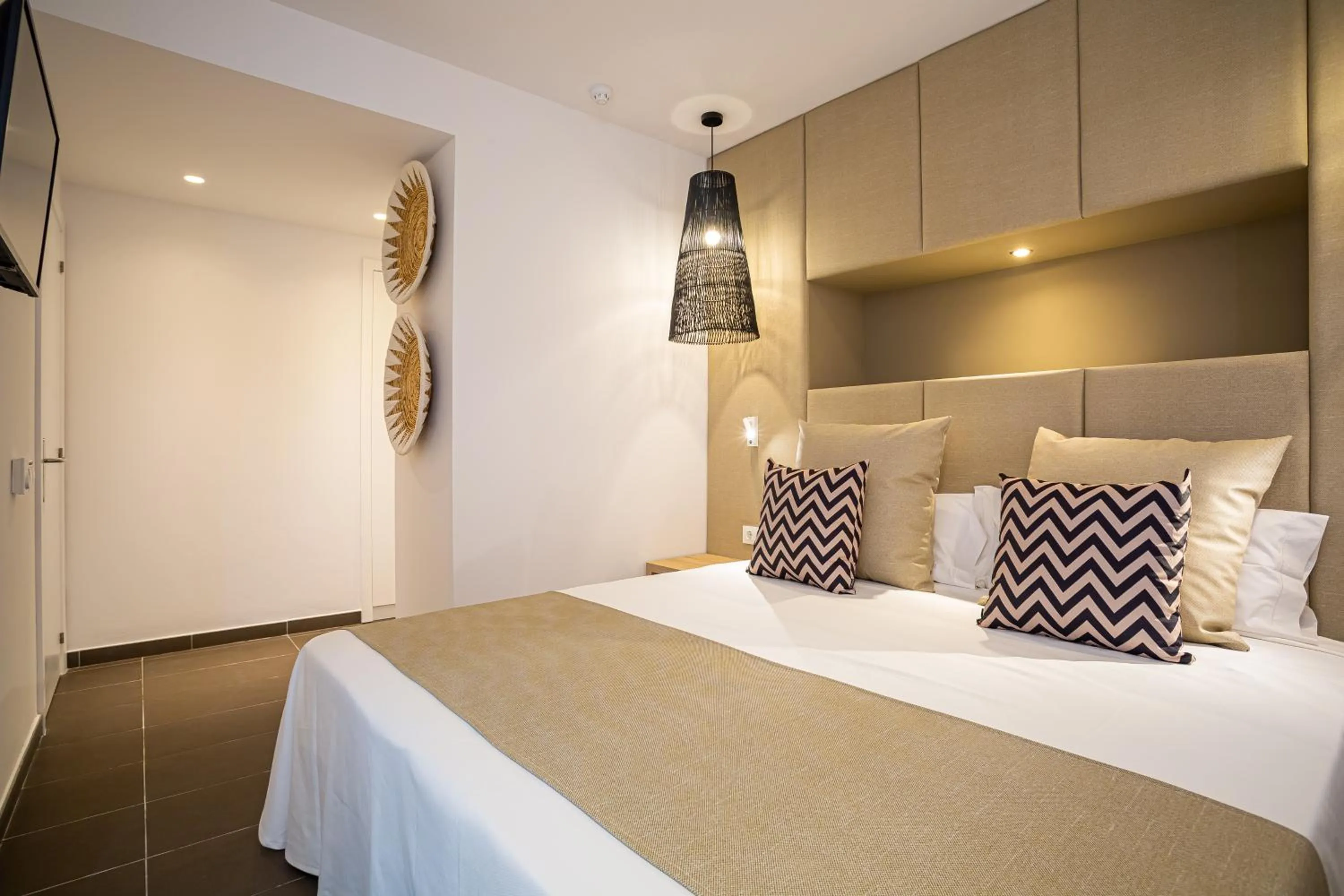 Bedroom, Bed in Migjorn Ibiza Suites & Spa