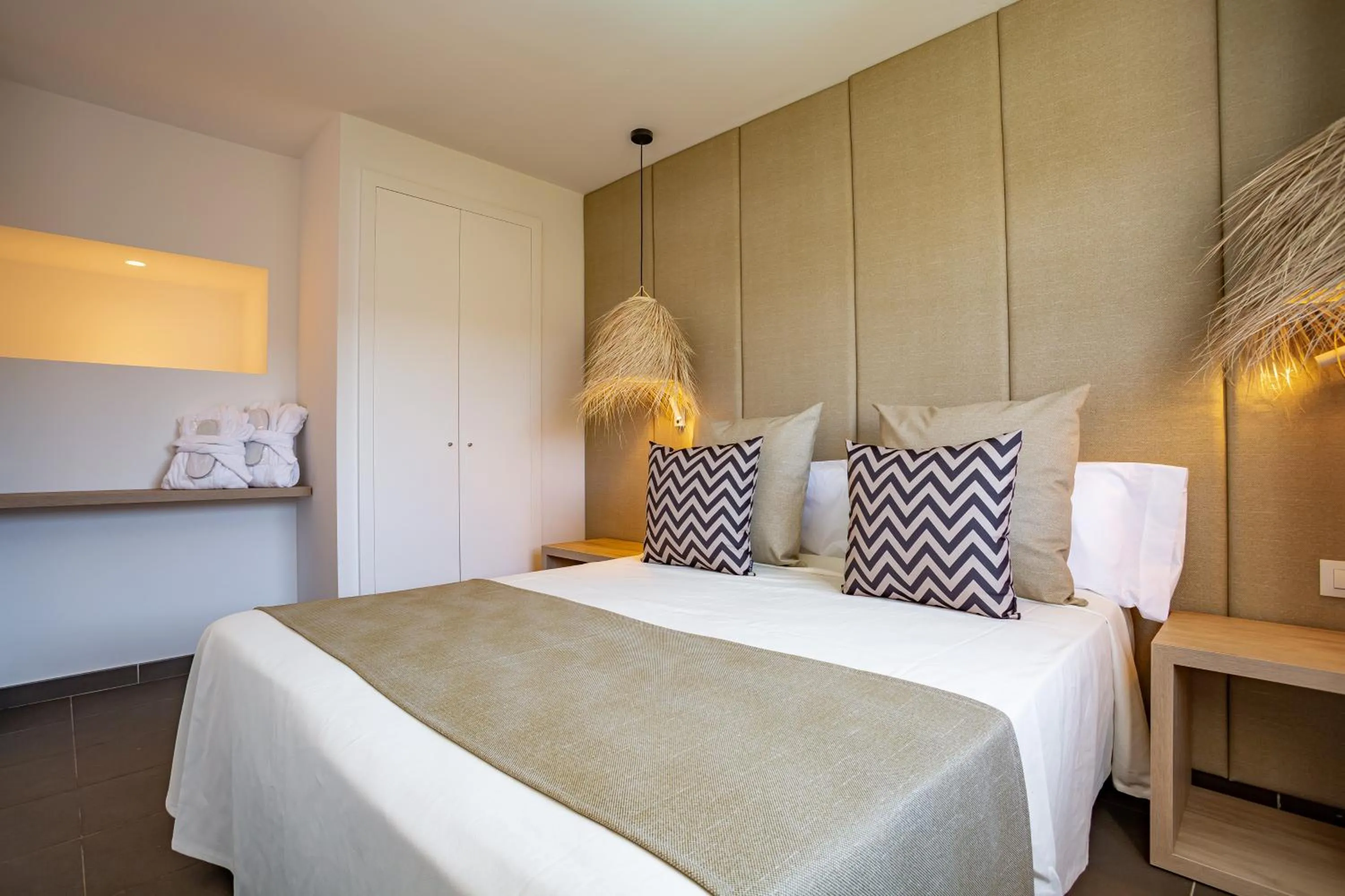 Bedroom, Bed in Migjorn Ibiza Suites & Spa