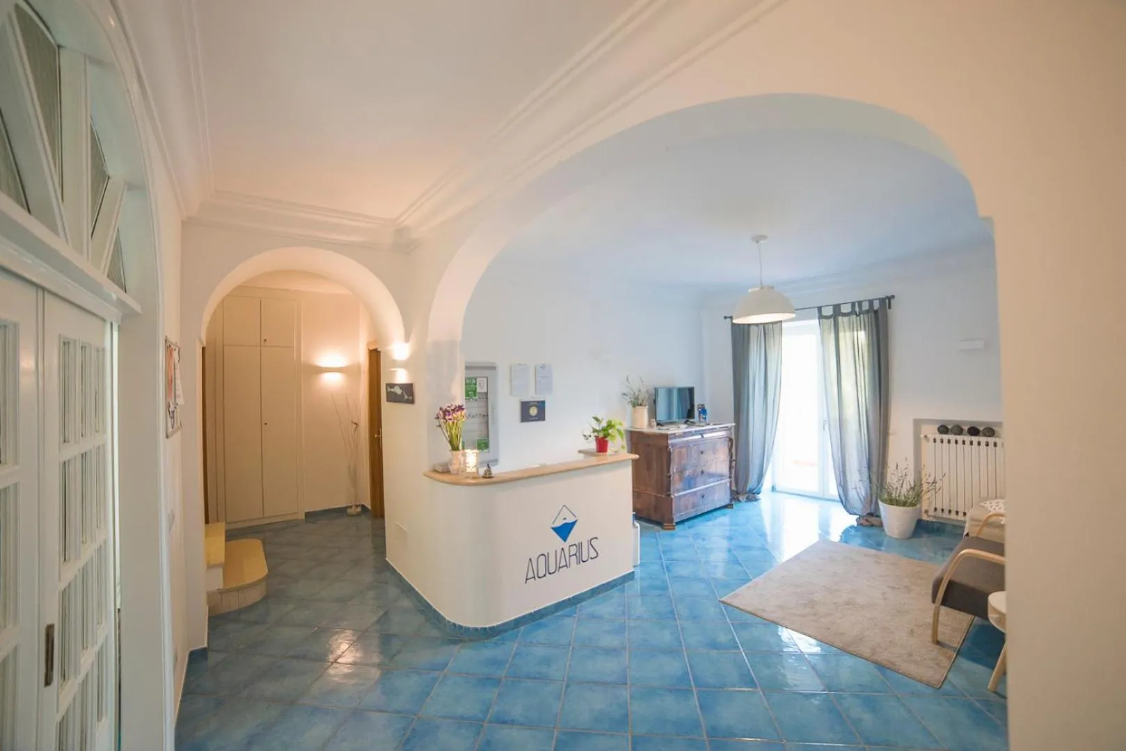 Lobby or reception, Bed in Aquarius Maiori B&B