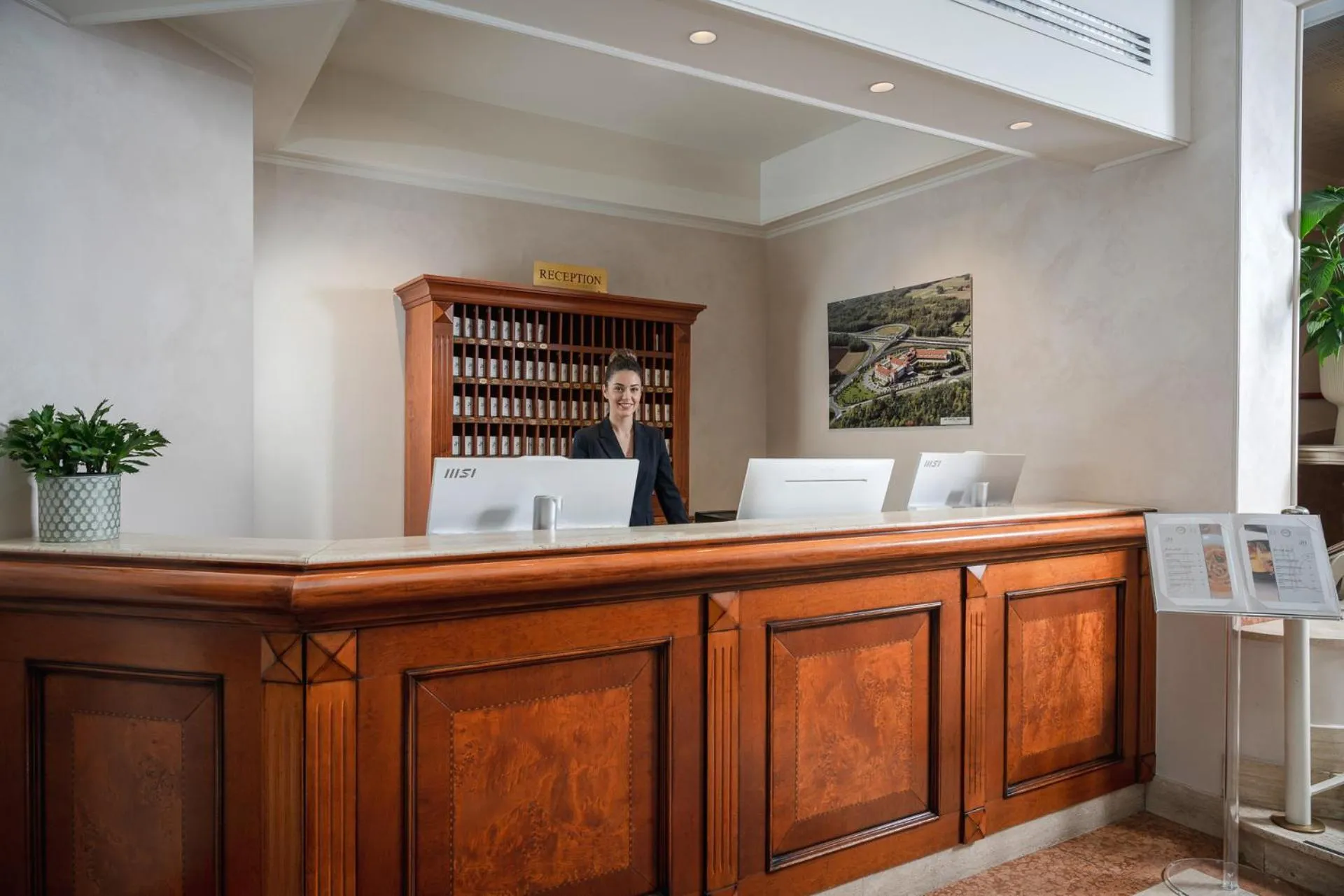 Lobby or reception in Just Hotel Saronno