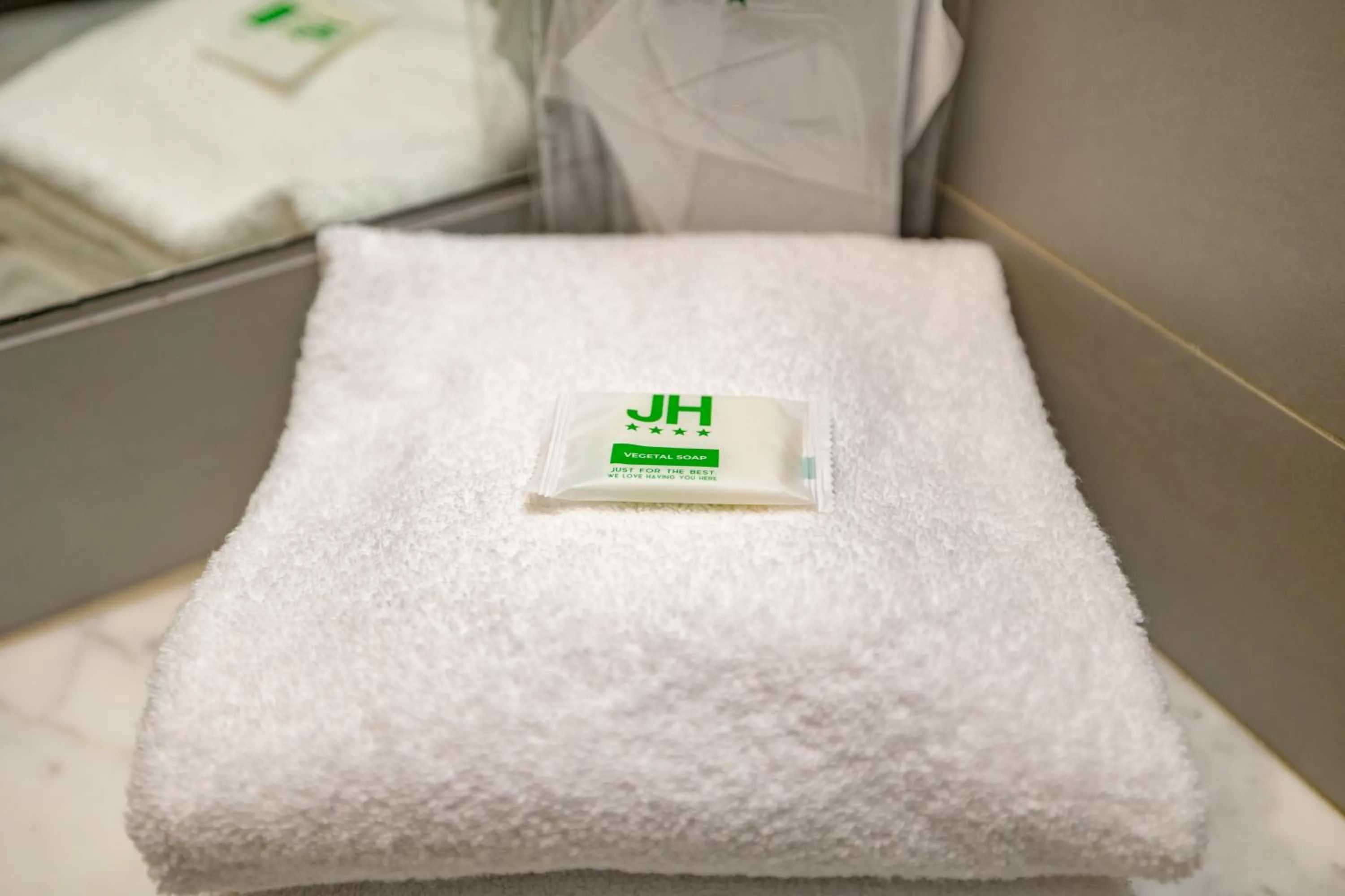 towels, Bed in Just Hotel Saronno