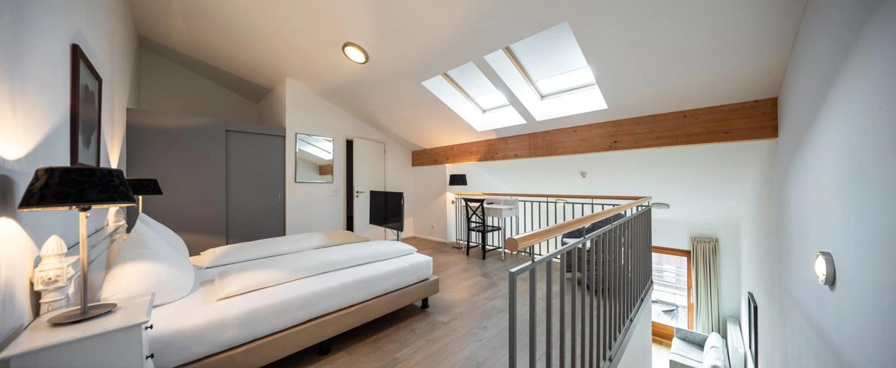 Photo of the whole room, Bed in Marina Walensee Hotel