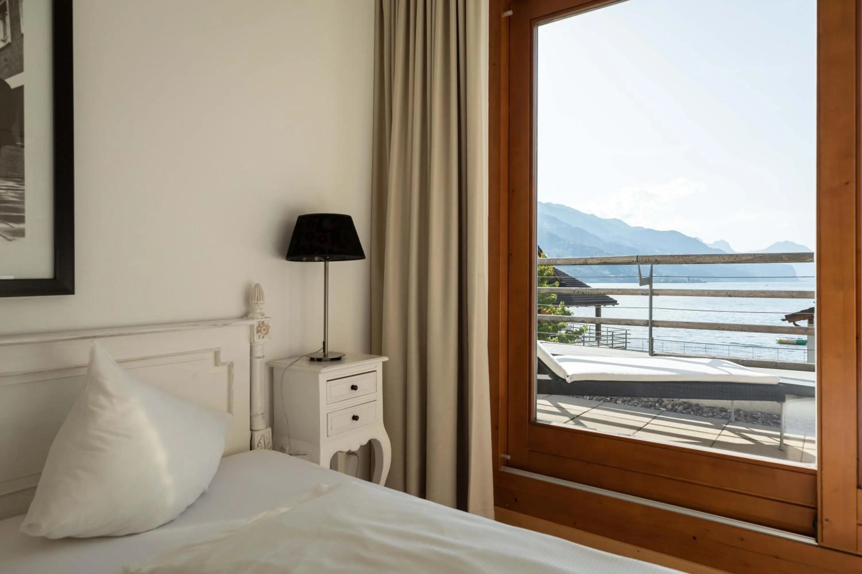 Bedroom, Bed in Marina Walensee Hotel