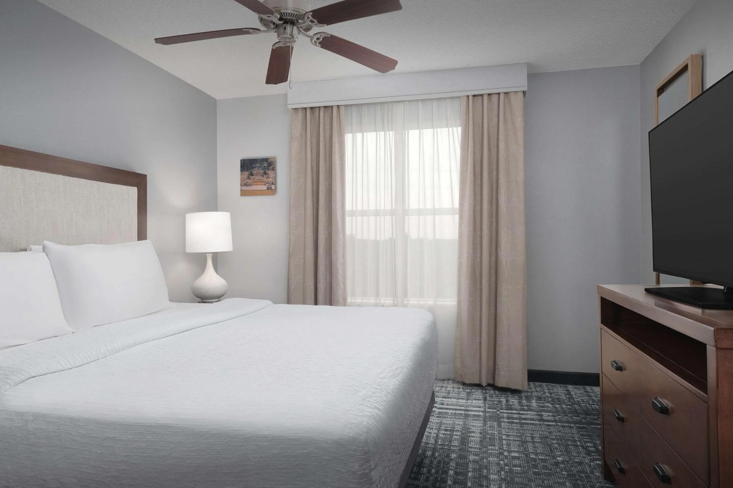 Bed in Homewood Suites by Hilton Raleigh-Durham Airport at RTP