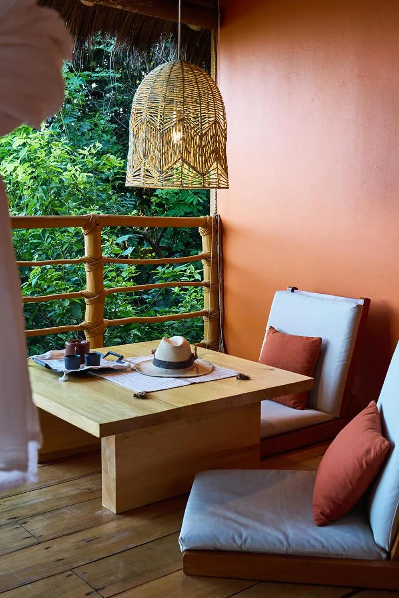 Seating area in Xinalani Retreat Mexico