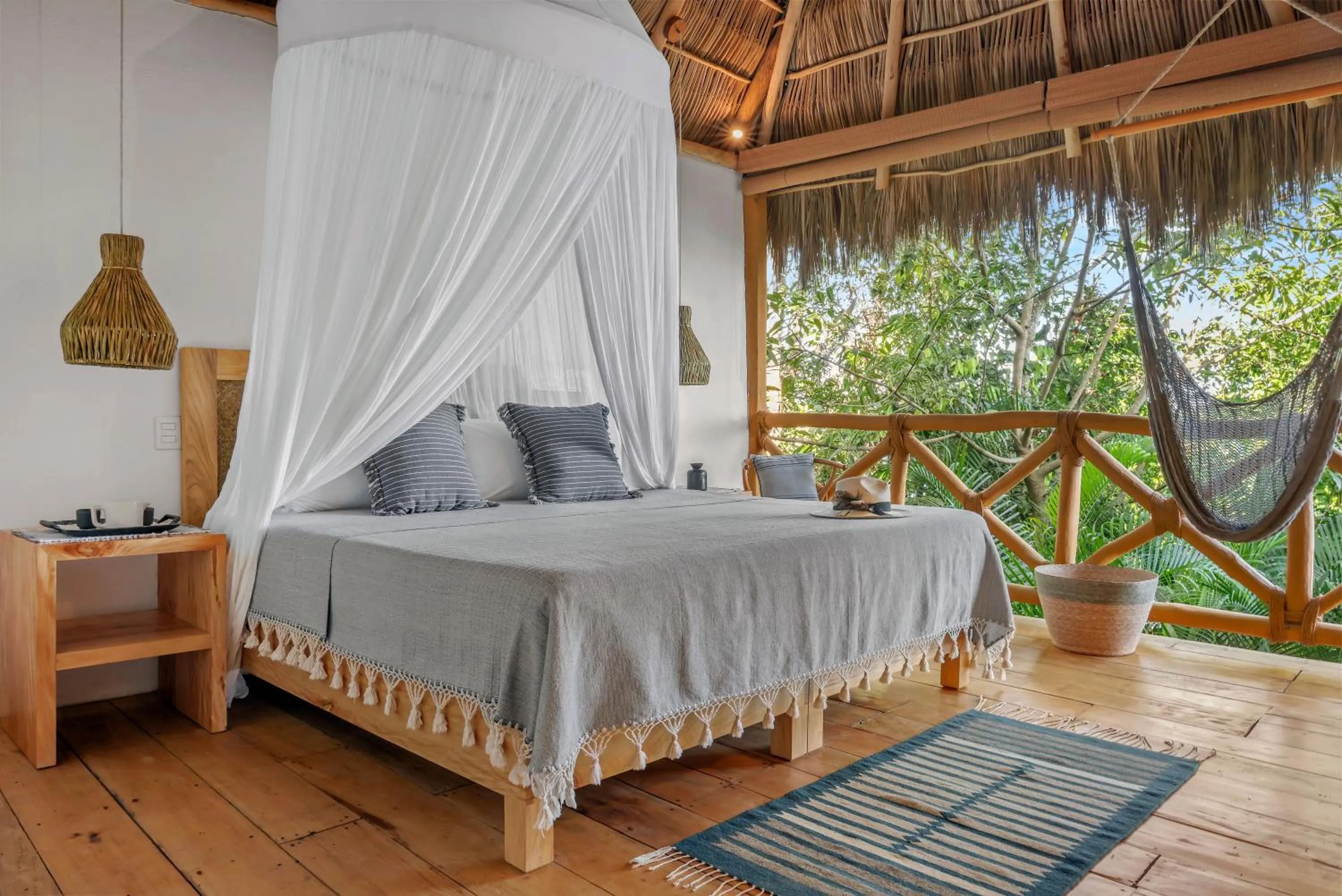 Photo of the whole room, Bed in Xinalani Retreat Mexico