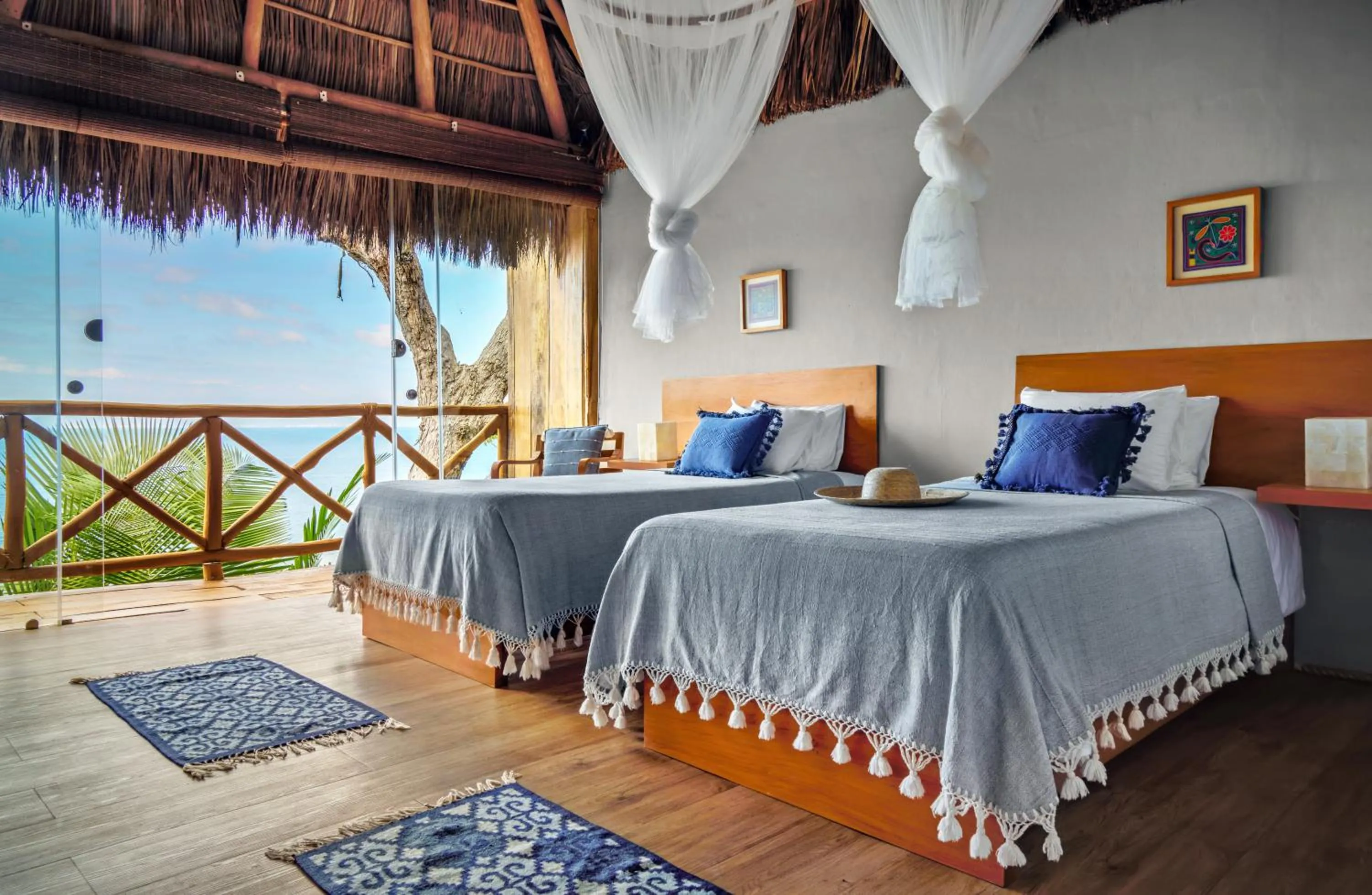 Photo of the whole room, Bed in Xinalani Retreat Mexico