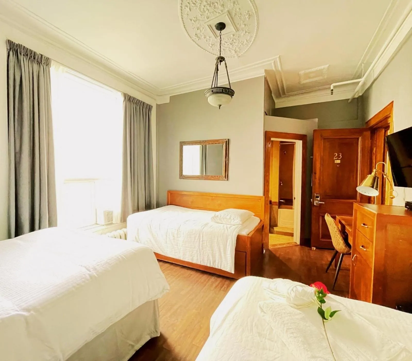 Bedroom in Hotel de Paris Montreal