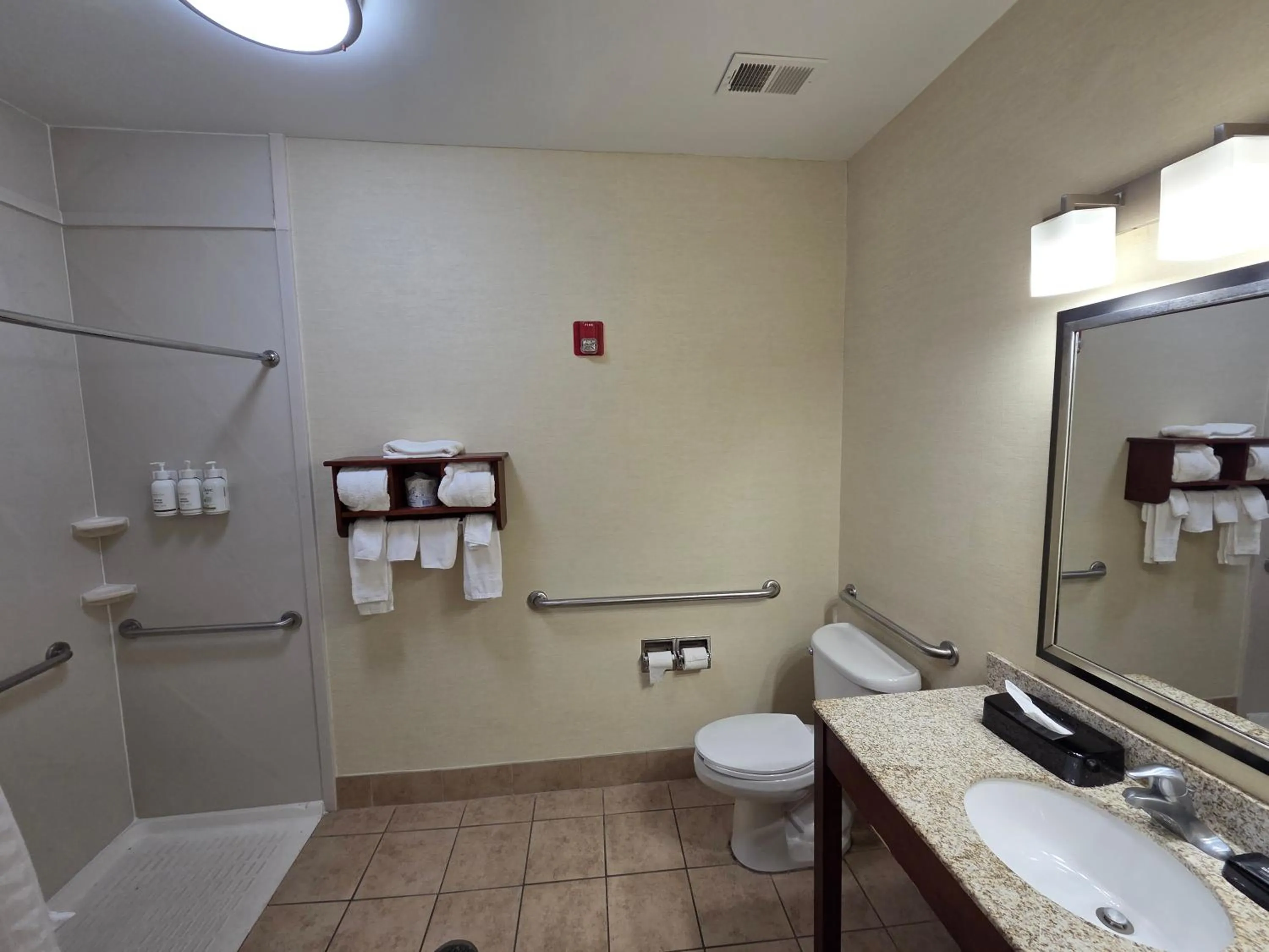 Shower in Wingate by Wyndham Steubenville