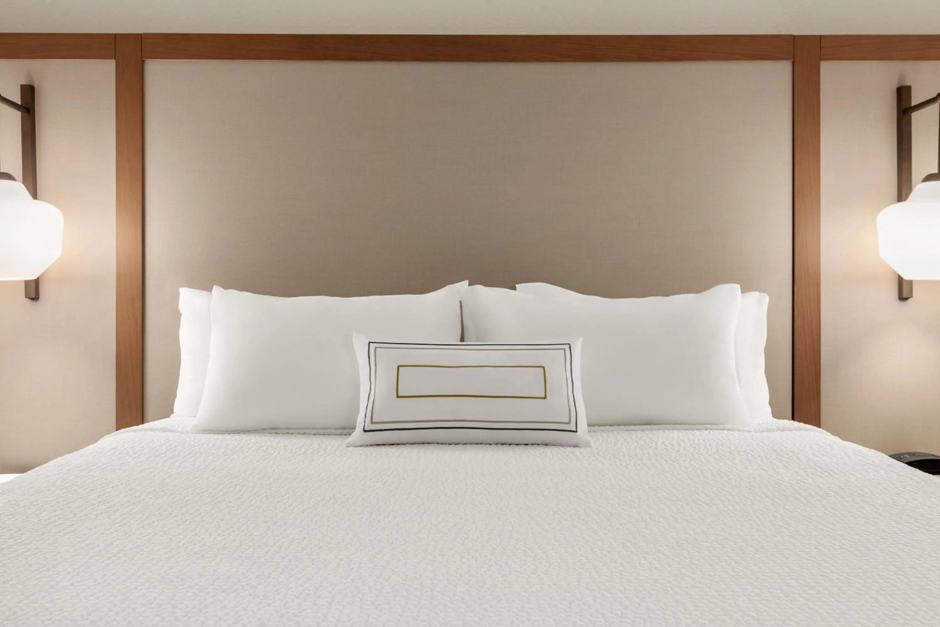 Bed in Fairfield Inn by Marriott Visalia Sequoia