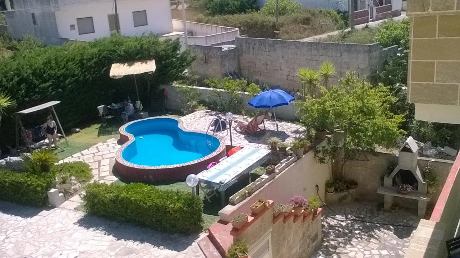 Garden view in B&B La Gioconda