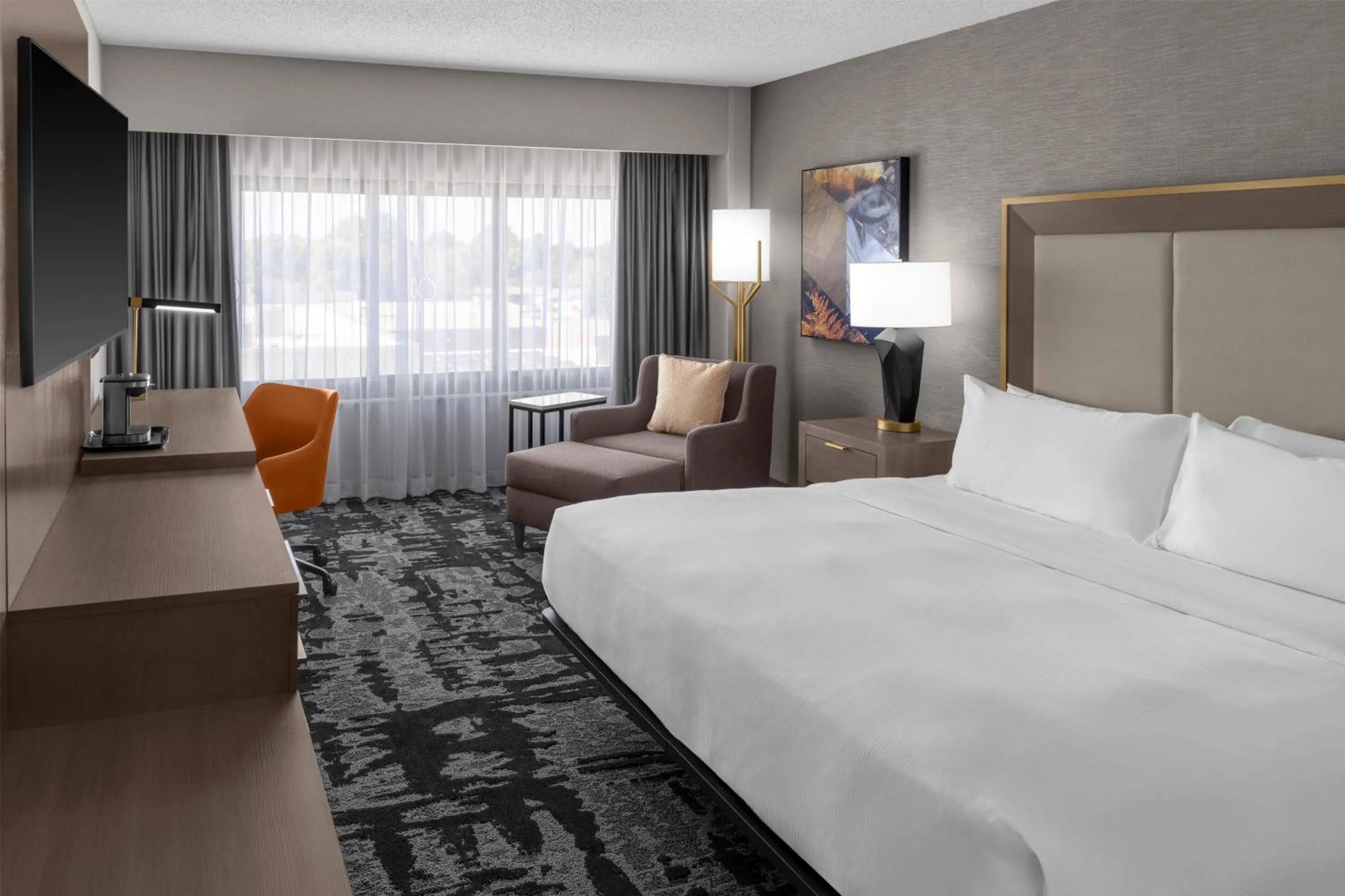 Living room, Bed in DoubleTree by Hilton Springfield