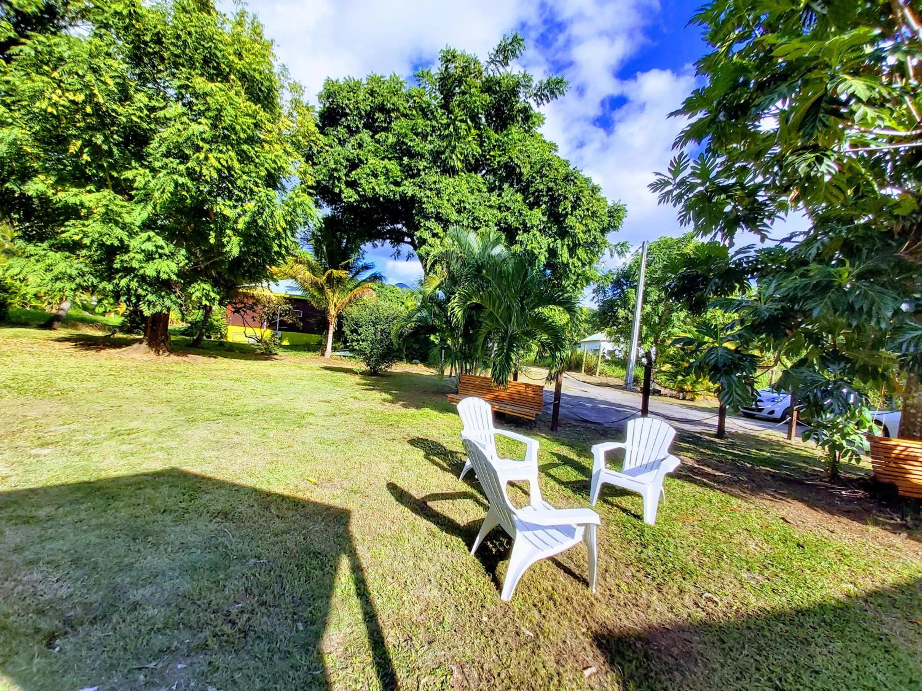 Patio in Bungalow PAPAYE