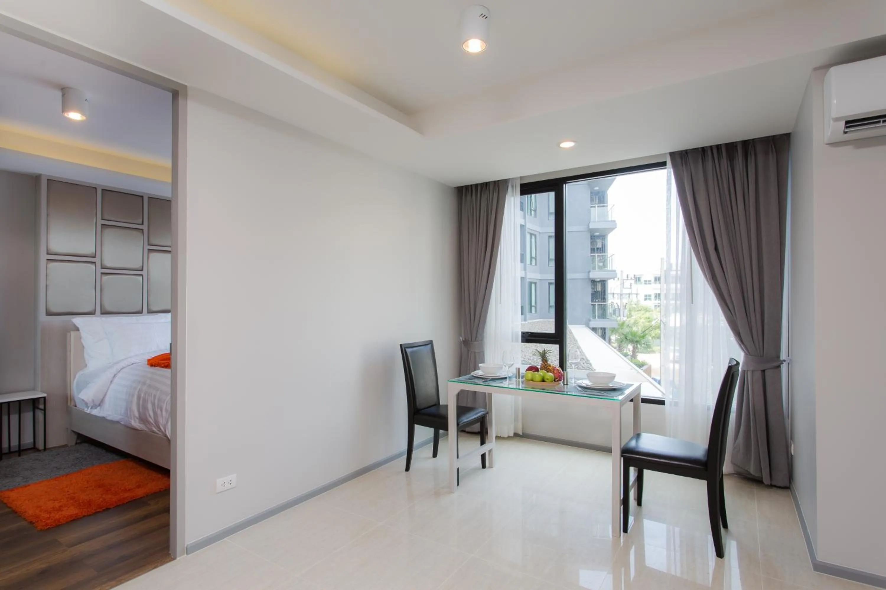 Dining area, Bed in 6th Avenue Surin Beach - Official Account