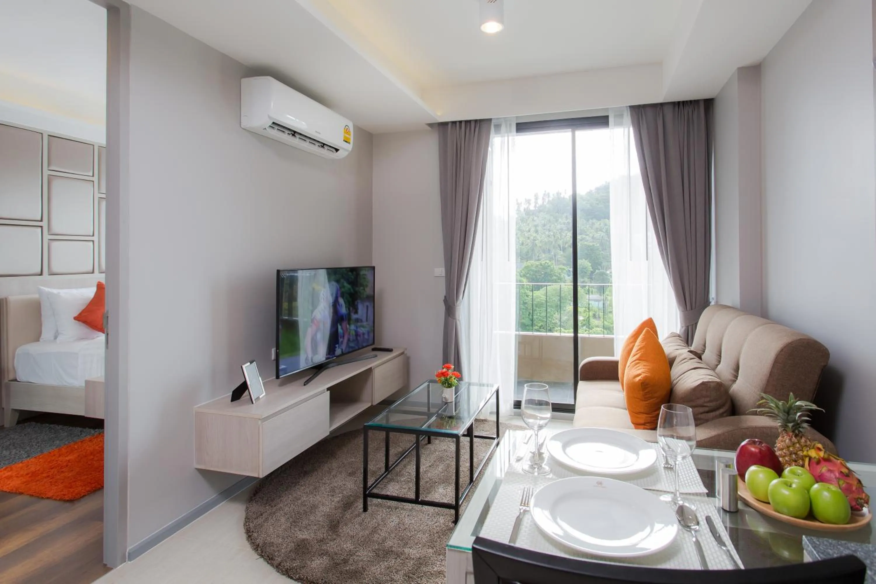 Living room in 6th Avenue Surin Beach - Official Account