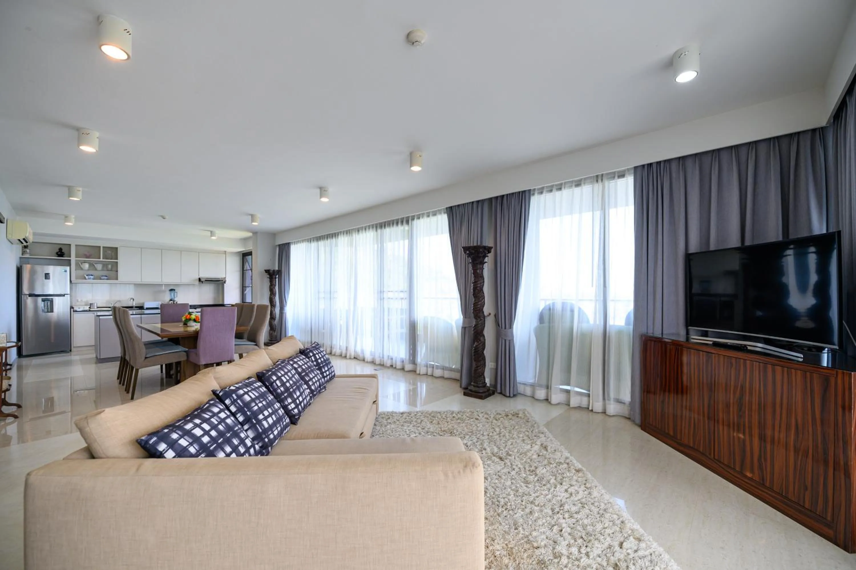 Living room in 6th Avenue Surin Beach - Official Account