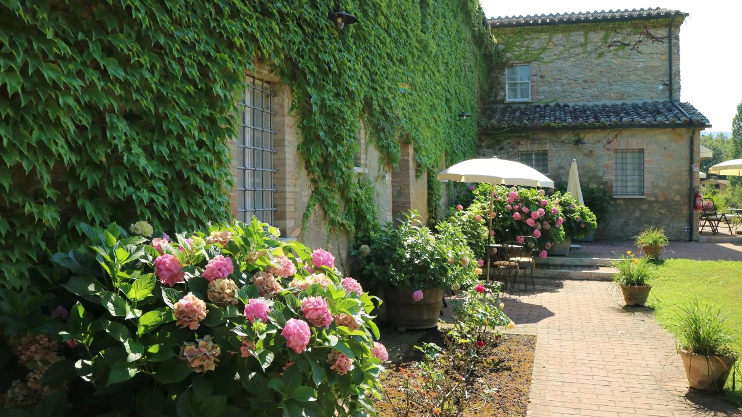 Garden view in Agriturismo La Sovana