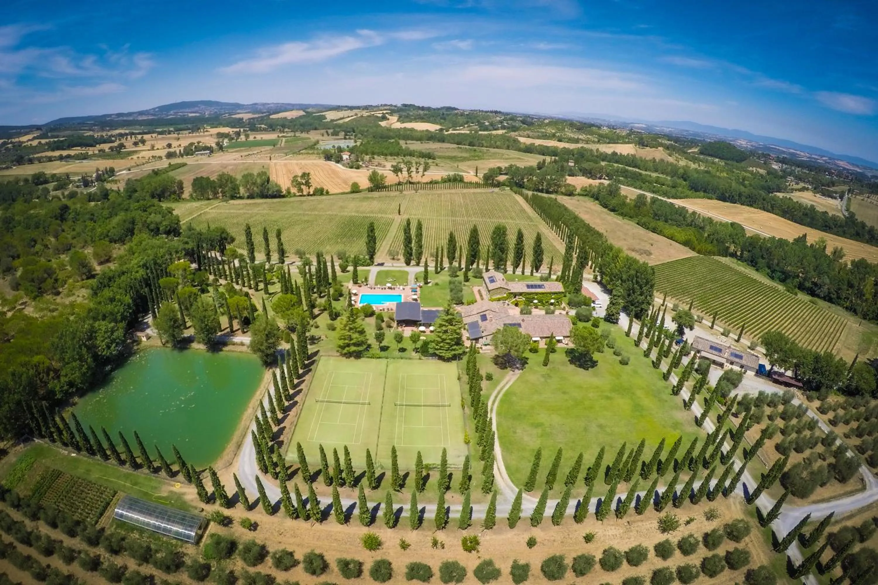 Bird's eye view in Agriturismo La Sovana