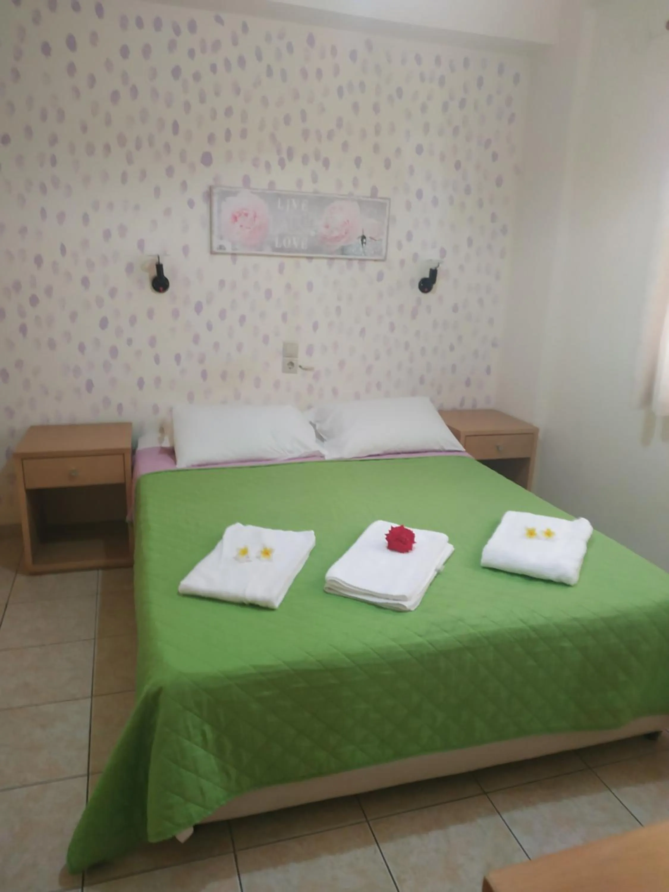 Bed in Lia Sofia Apartments