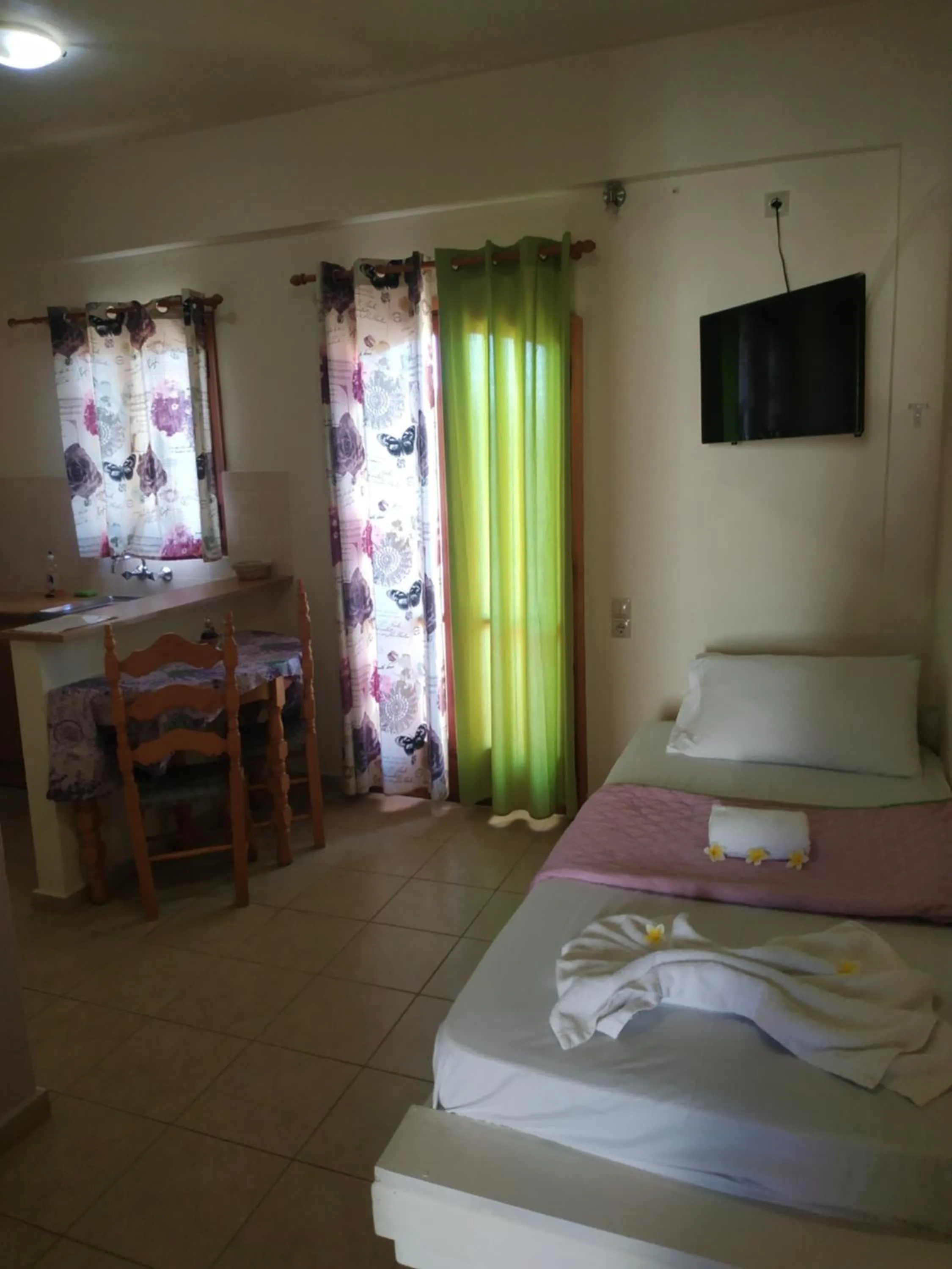 Bed in Lia Sofia Apartments