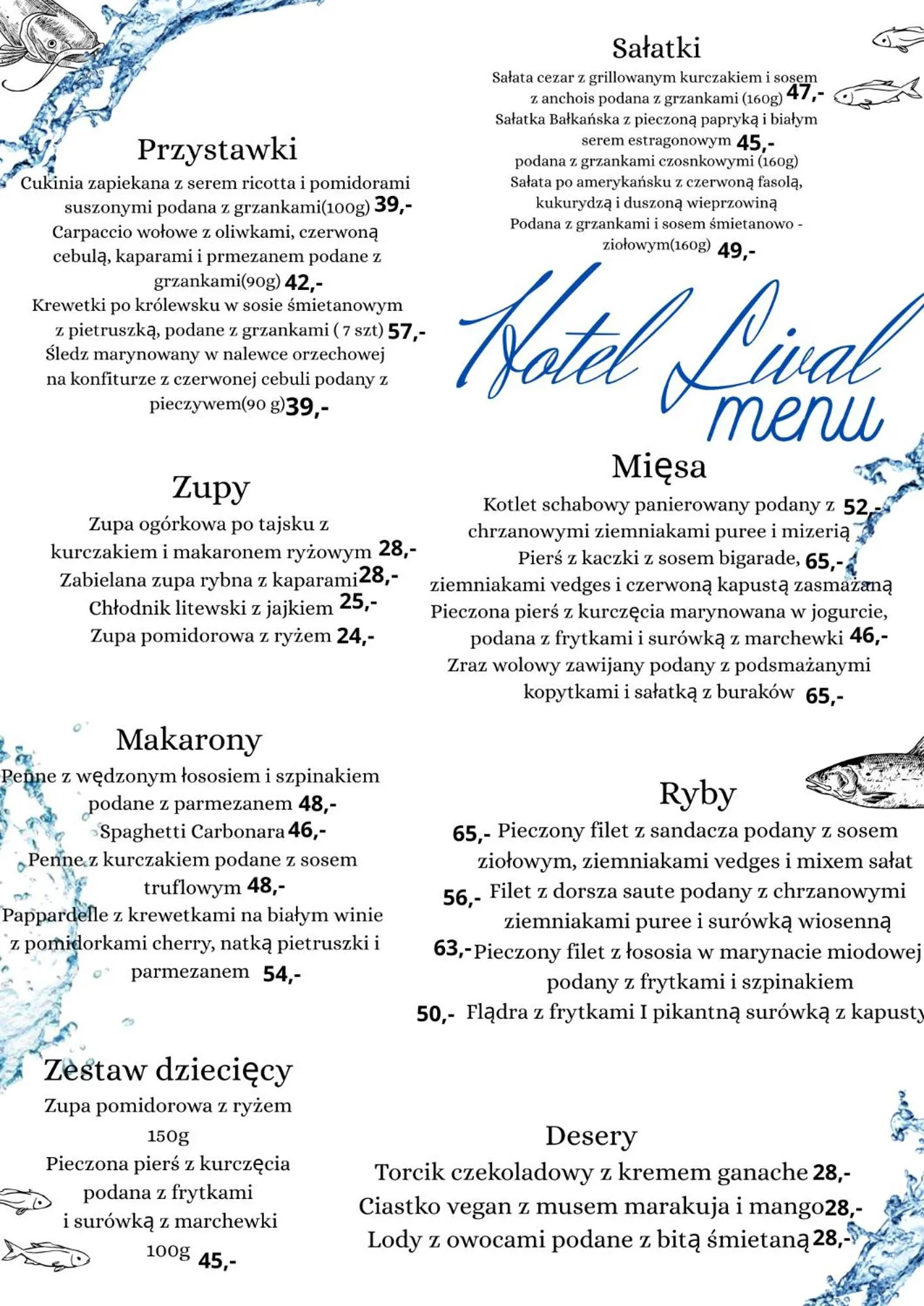 Restaurant/places to eat in Hotel Lival