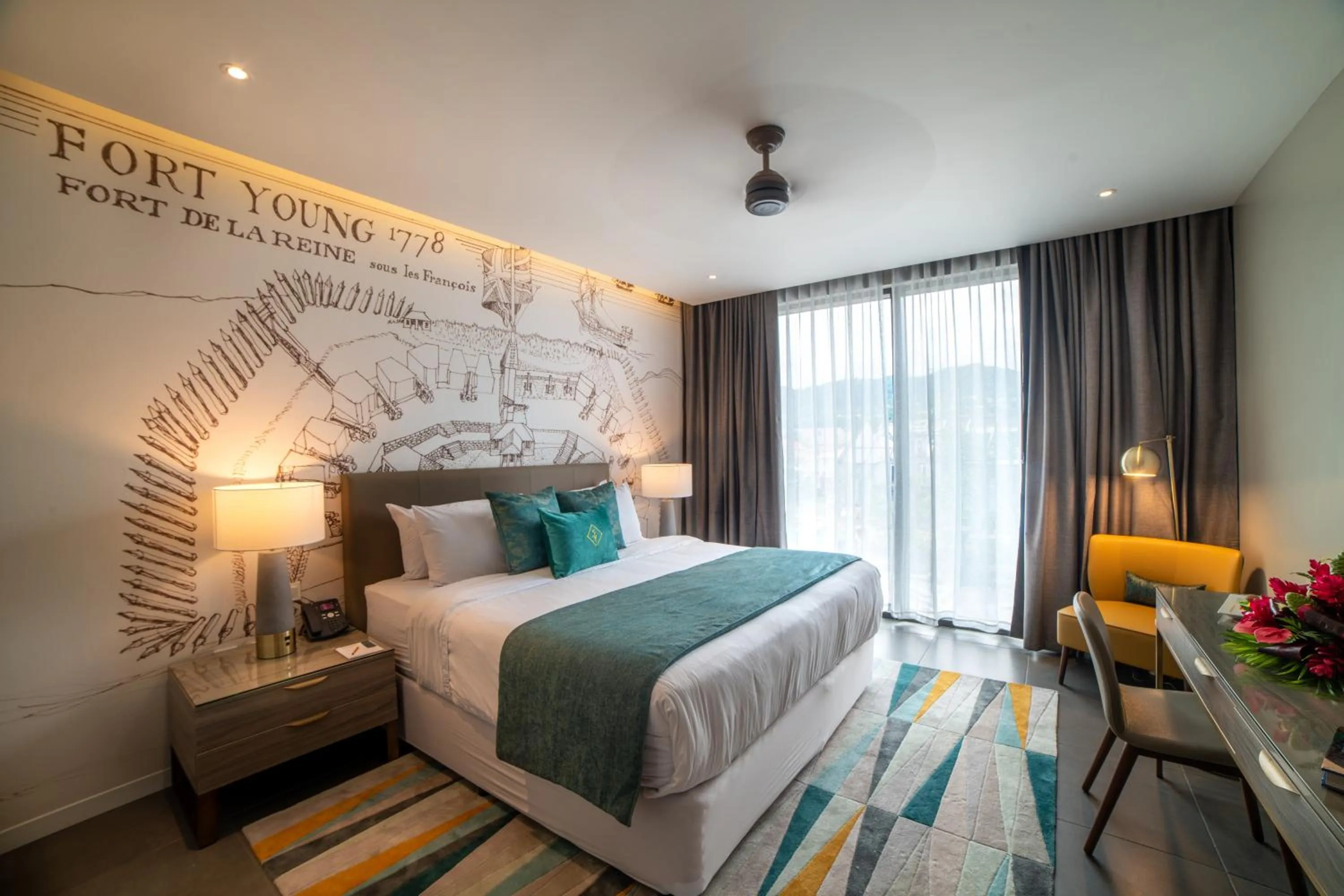 Bed in Fort Young Hotel