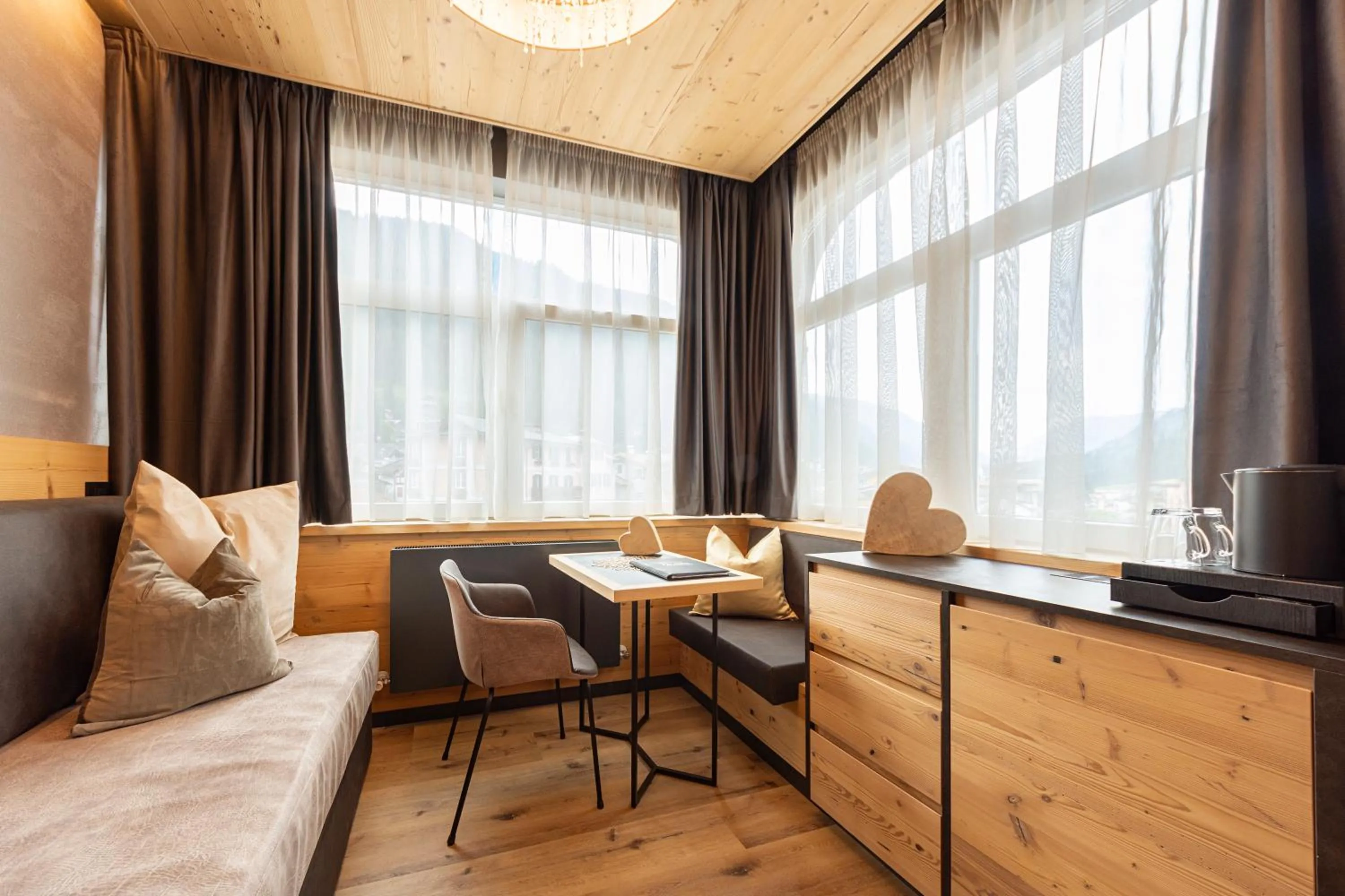 Seating area in Hotel Faloria