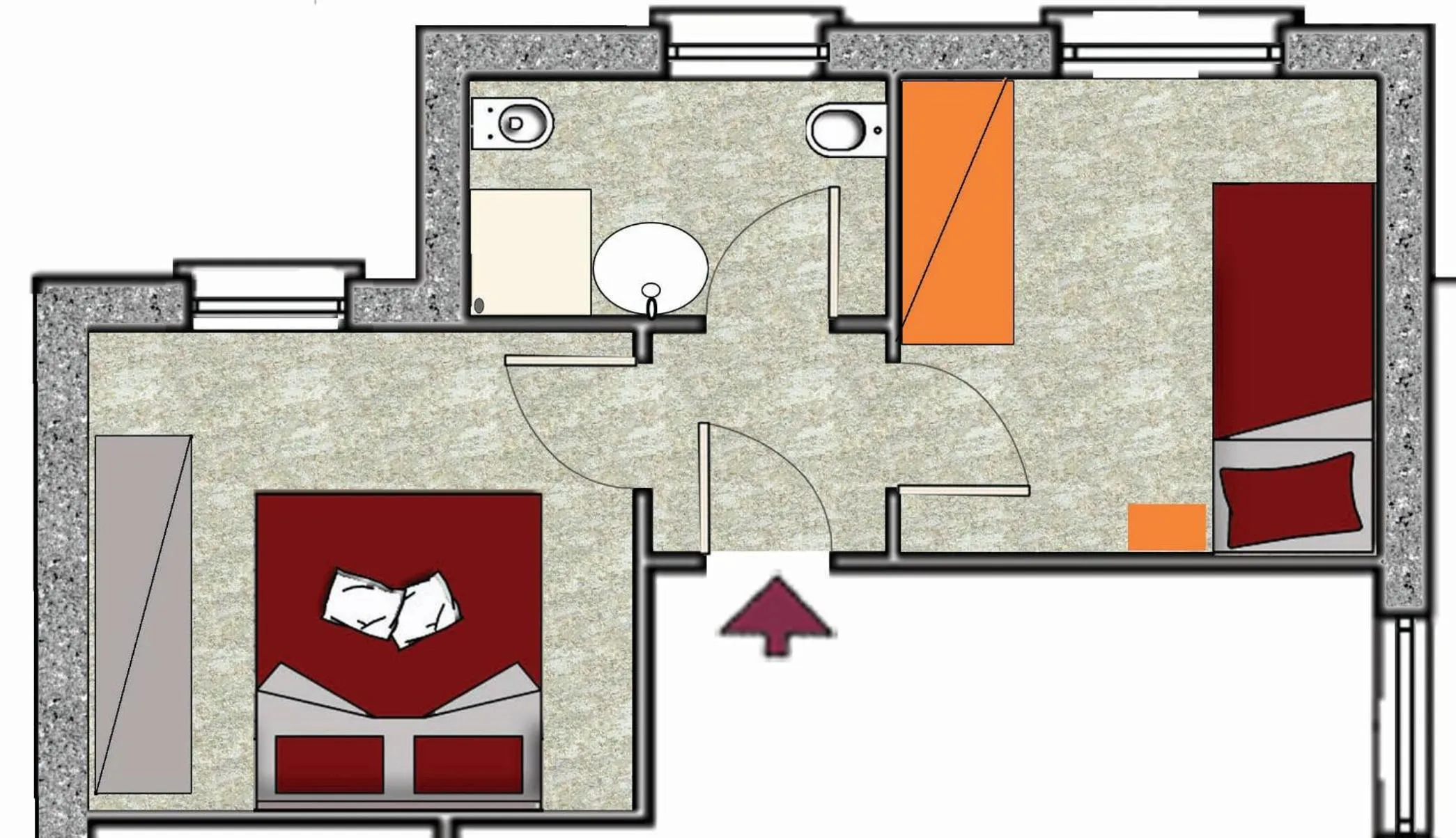 Photo of the whole room in Villa Brema