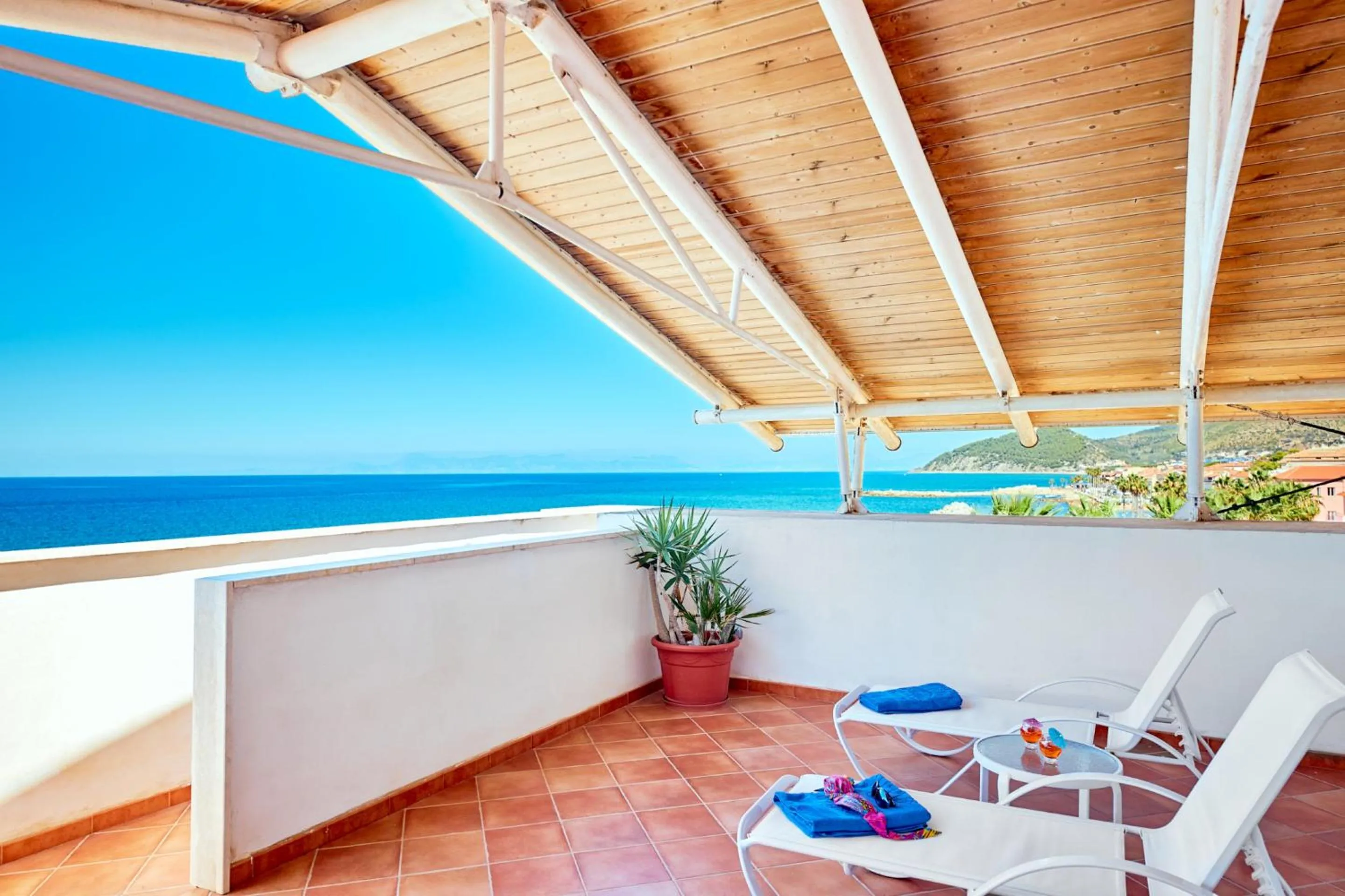 Balcony/Terrace in Hotel Villa Sirio