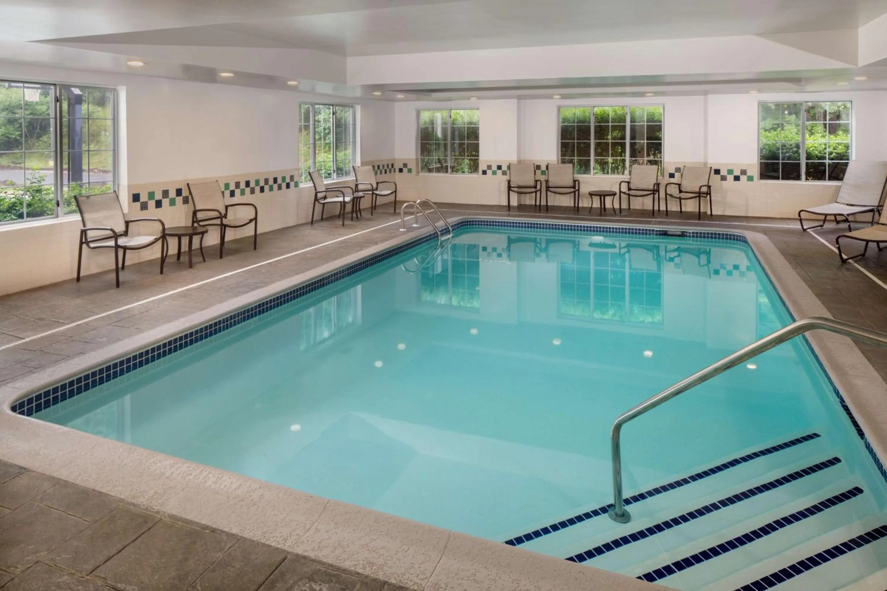 Pool view in Homewood Suites by Hilton Wallingford-Meriden