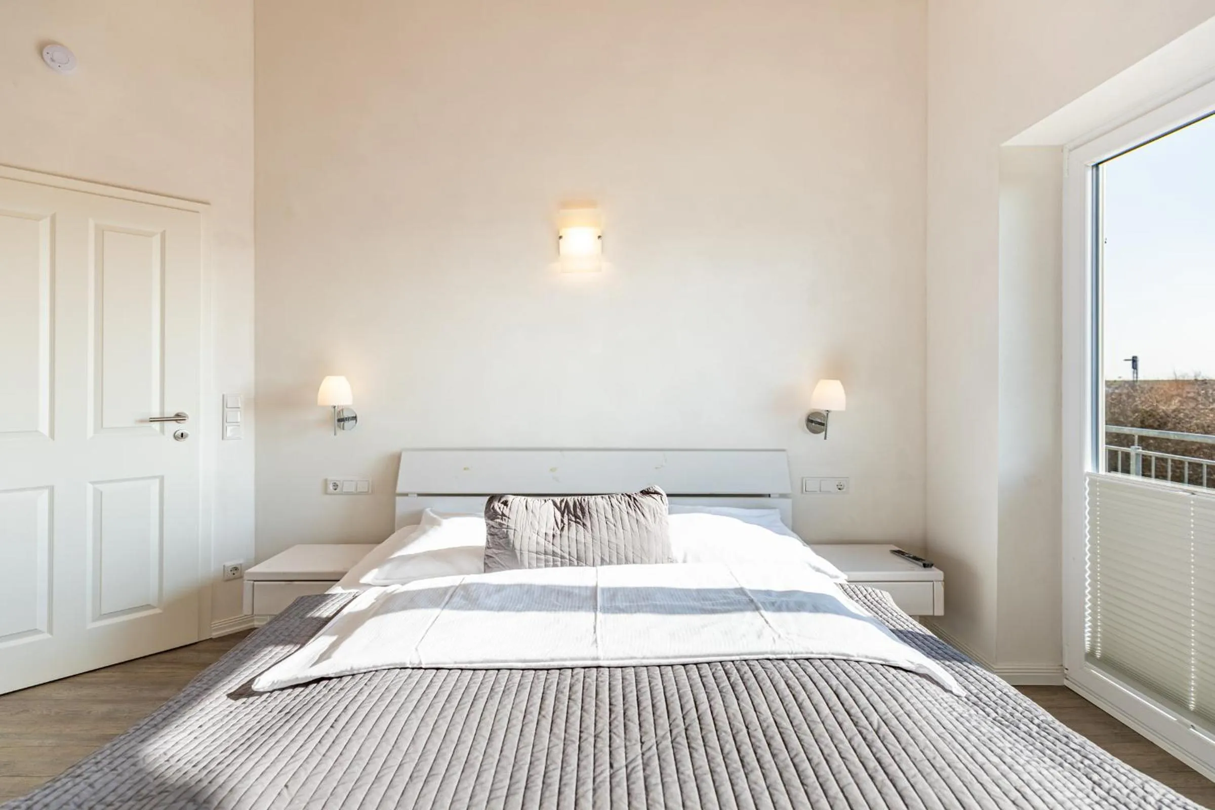 Bed in Ferienhaus Kampfläufer