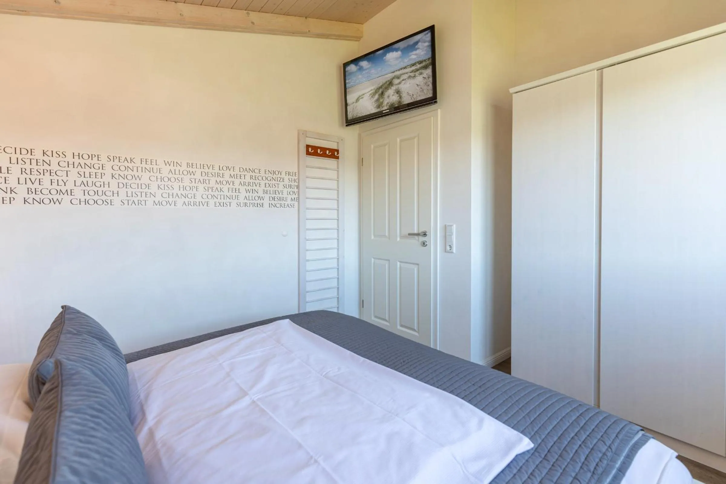 Bed in Ferienhaus Stockente