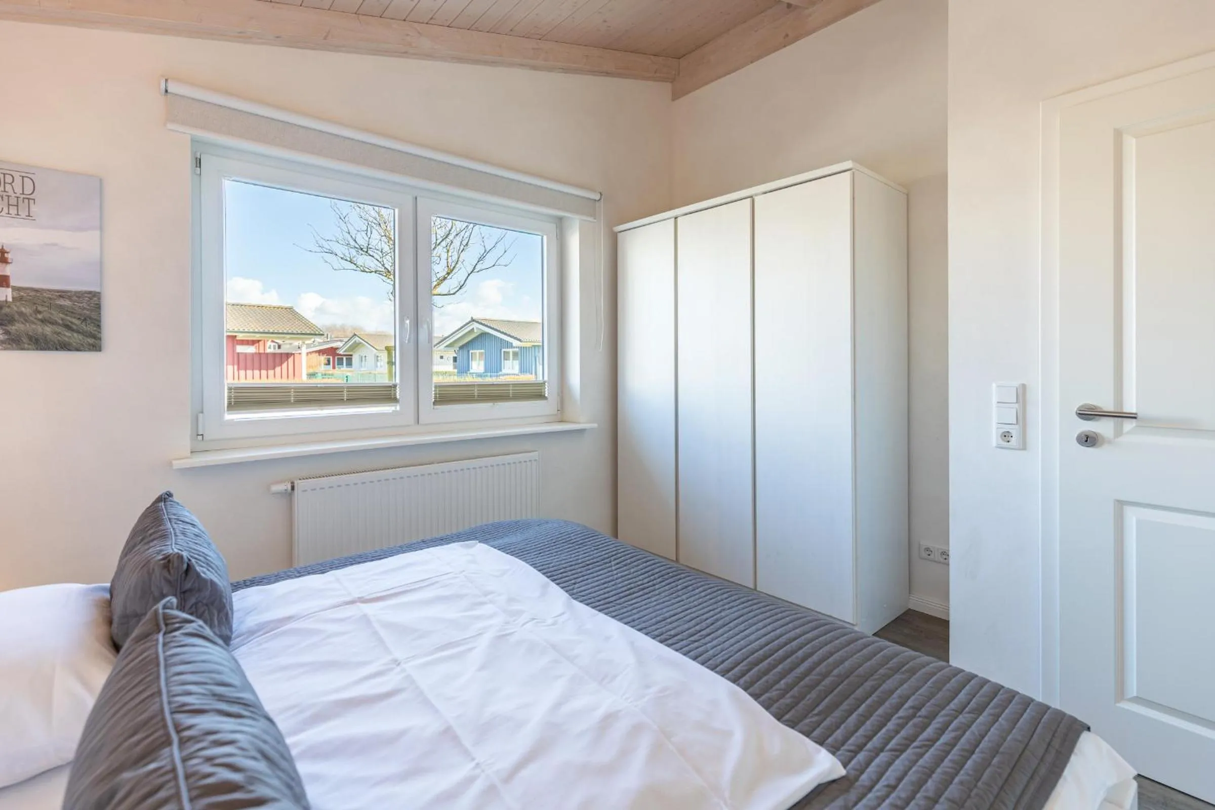 Bed in Ferienhaus Stockente