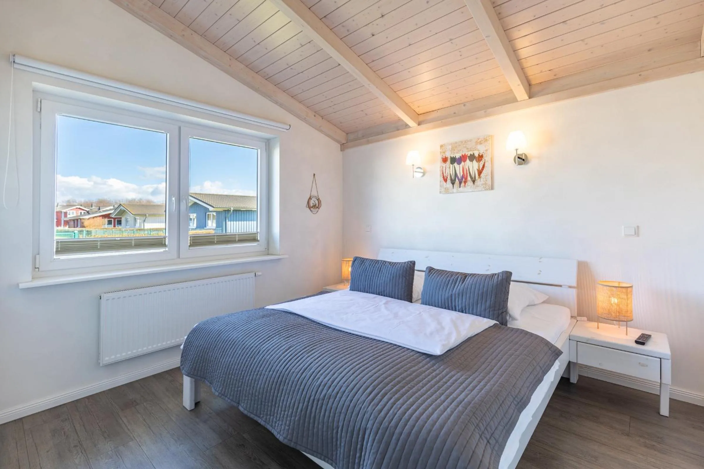 Bed in Ferienhaus Stockente