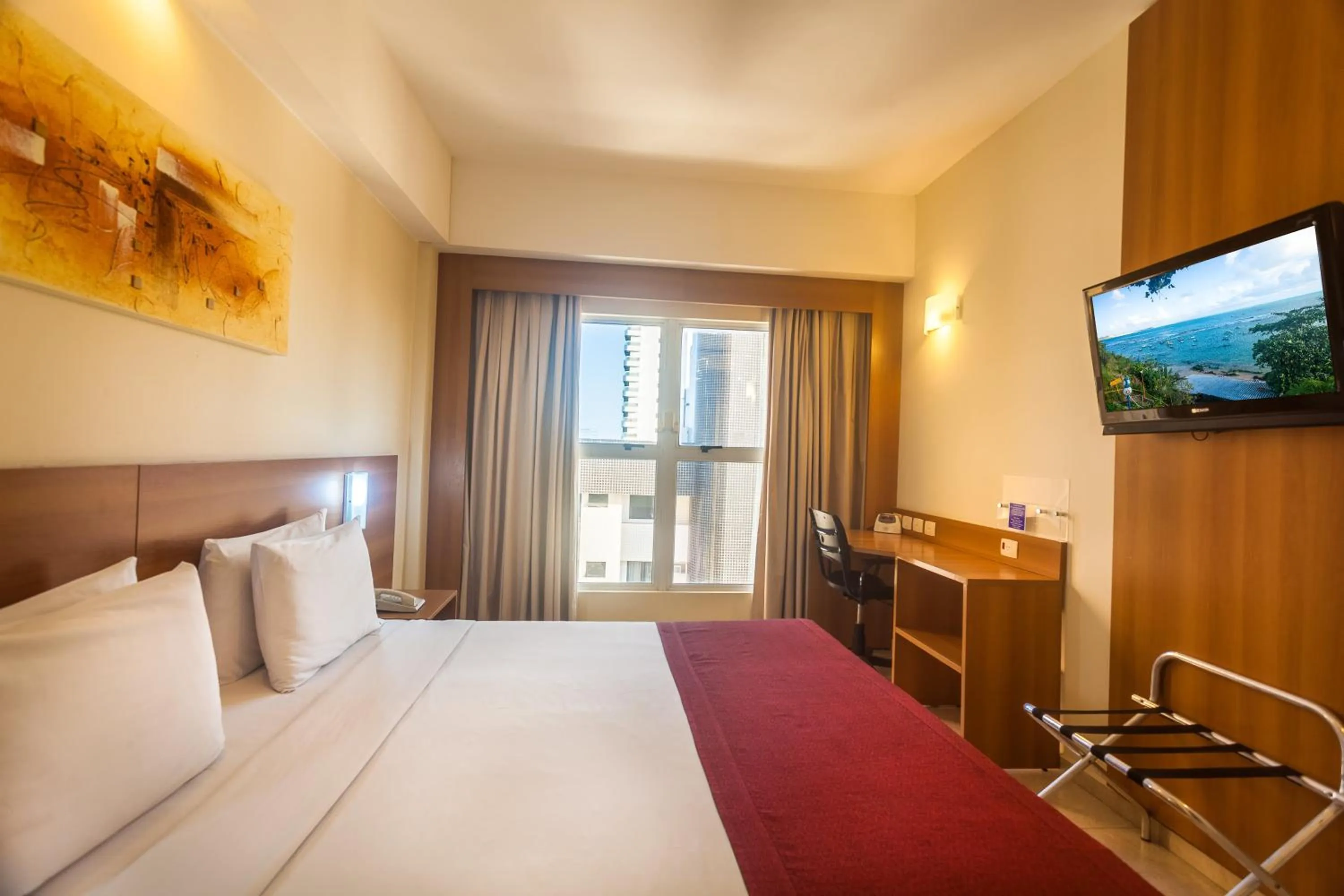 Bed in Praiamar Express Hotel