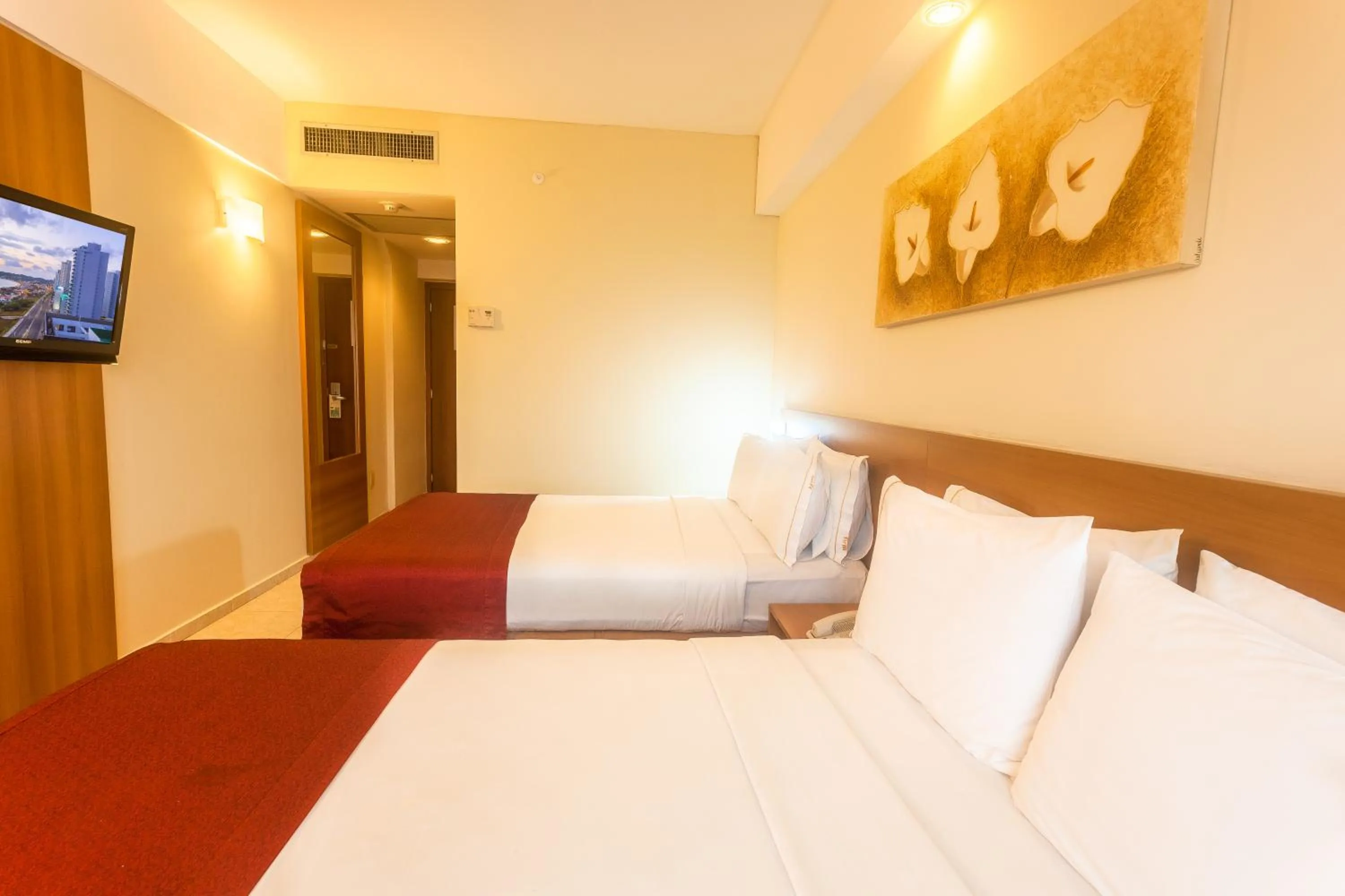 Bed in Praiamar Express Hotel